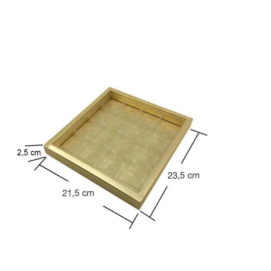 Asetat Kapaklı Seperatörlü Gold Kutu 500 gr - 20 Adet