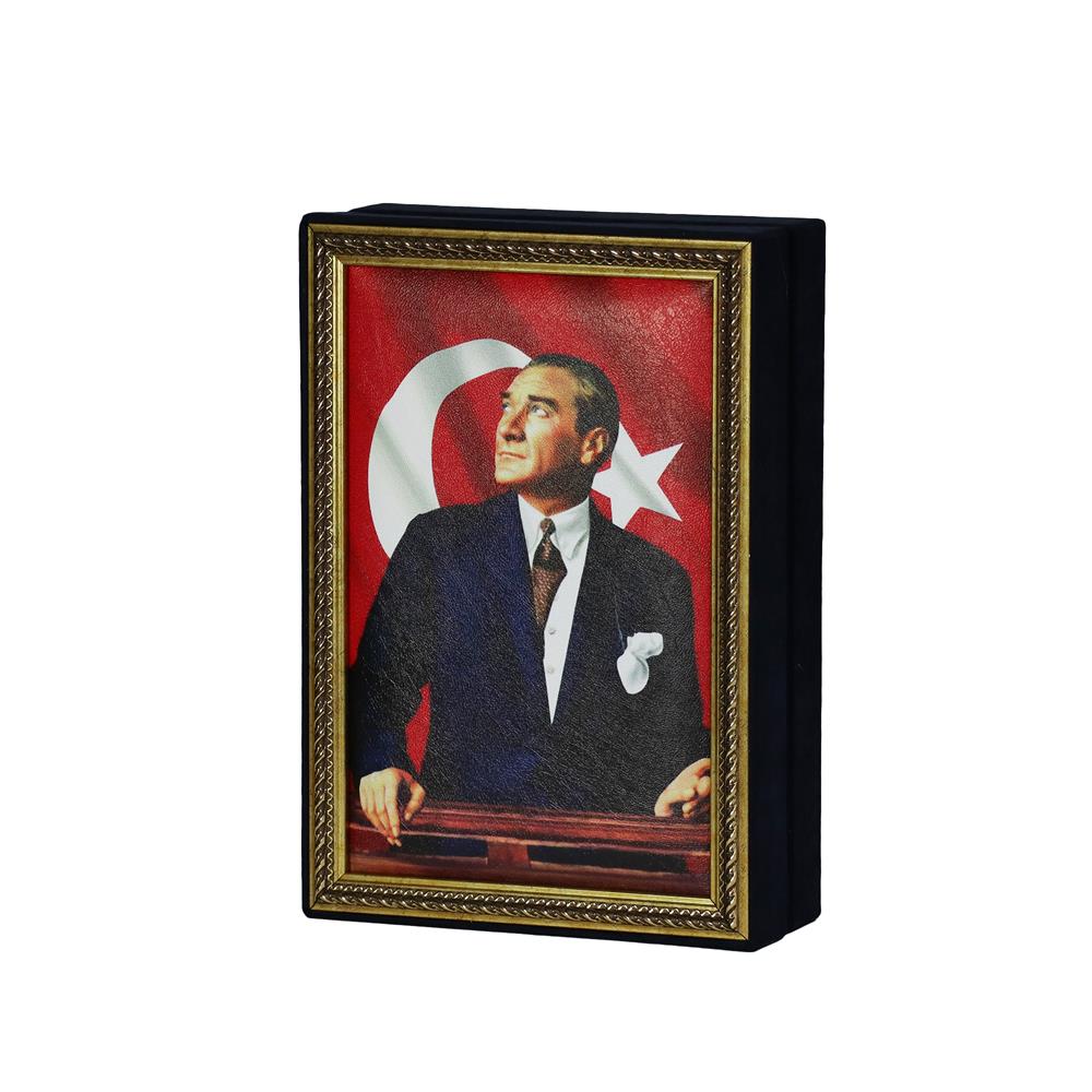 Atatürk Özel Seri No:6 Tablo Çikolata Kutusu Takımı 24 Bölmeli 20x29 cm