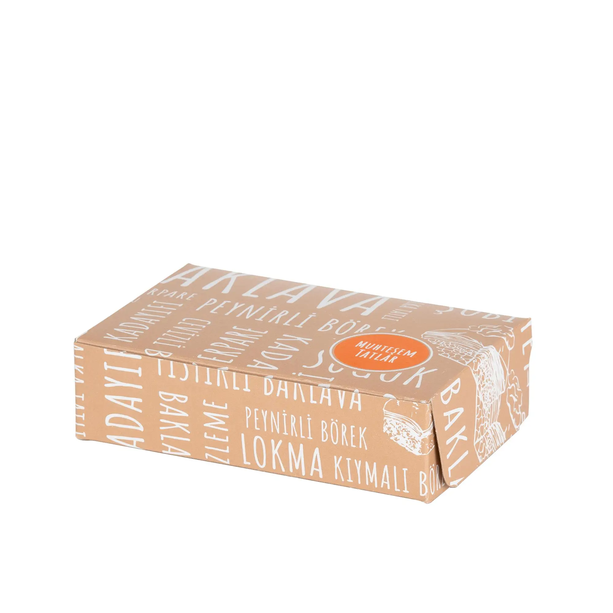 Baklava Kutusu Mini Porsiyon - 100 Adet