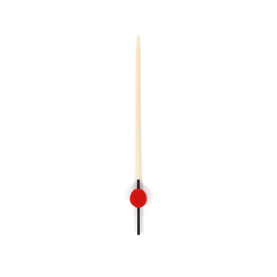 Bambu Siyah Kırmızı Davul Kürdan 12 cm - 50 Adet