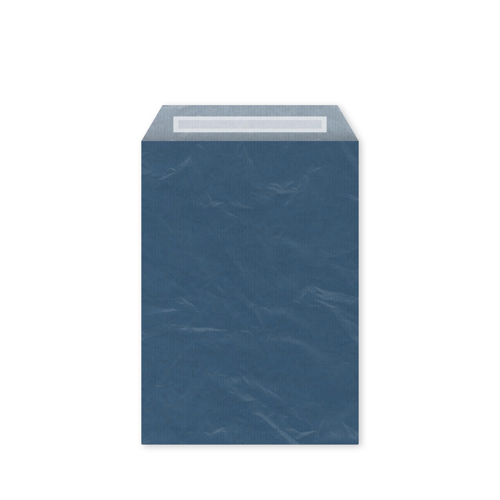 Bantlı Hediye Paketi Kağıt Mavi 20x6x25,5 cm - 25 Adet