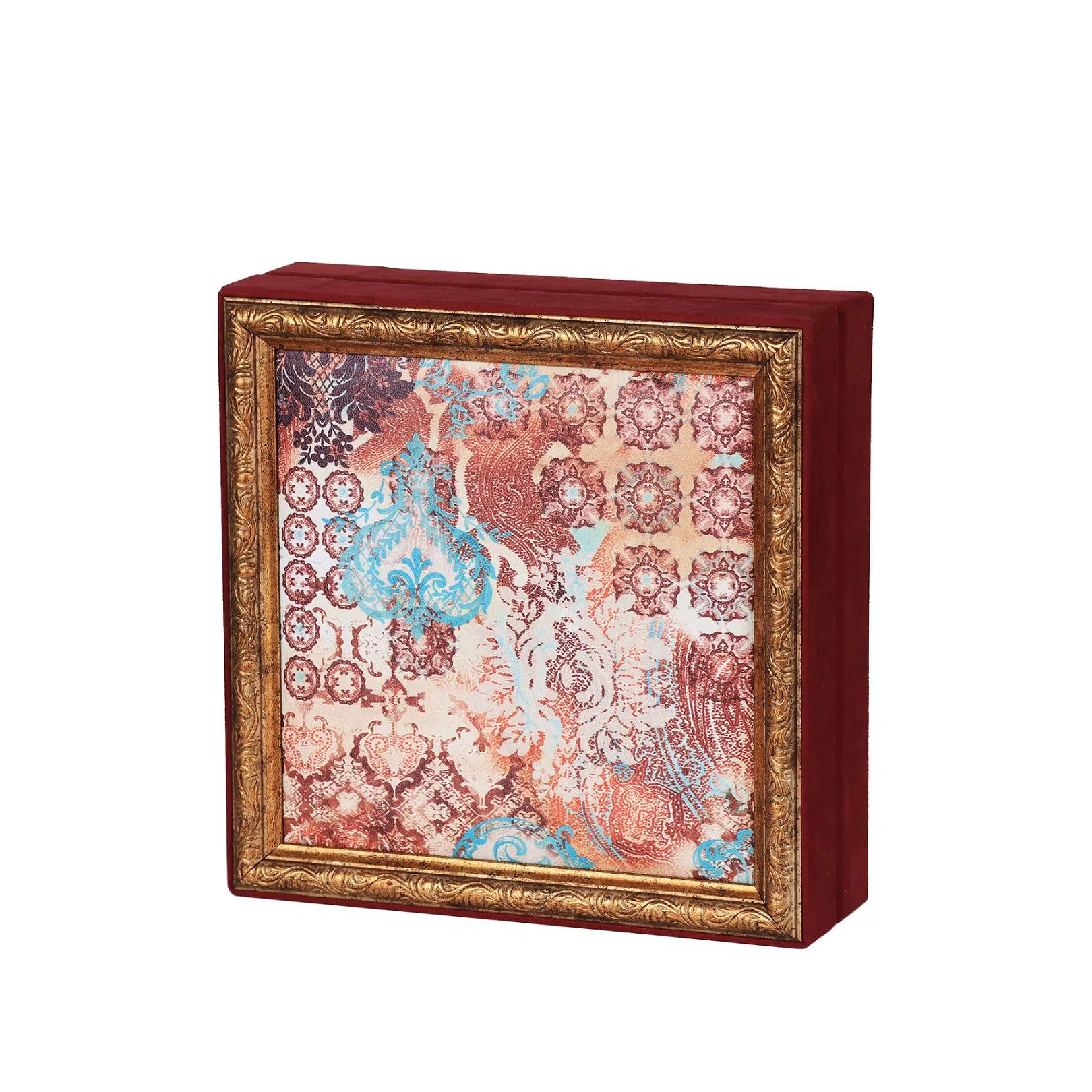 Barok Tablo Çikolata Kutusu Takımı 25 Bölmeli 25x25 cm