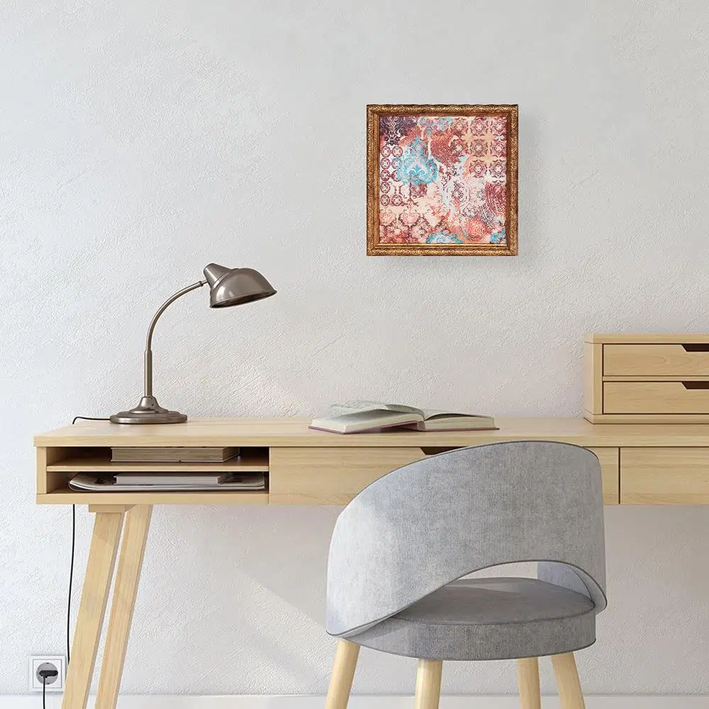 Barok Tablo Çikolata Kutusu Takımı 25 Bölmeli 25x25 cm