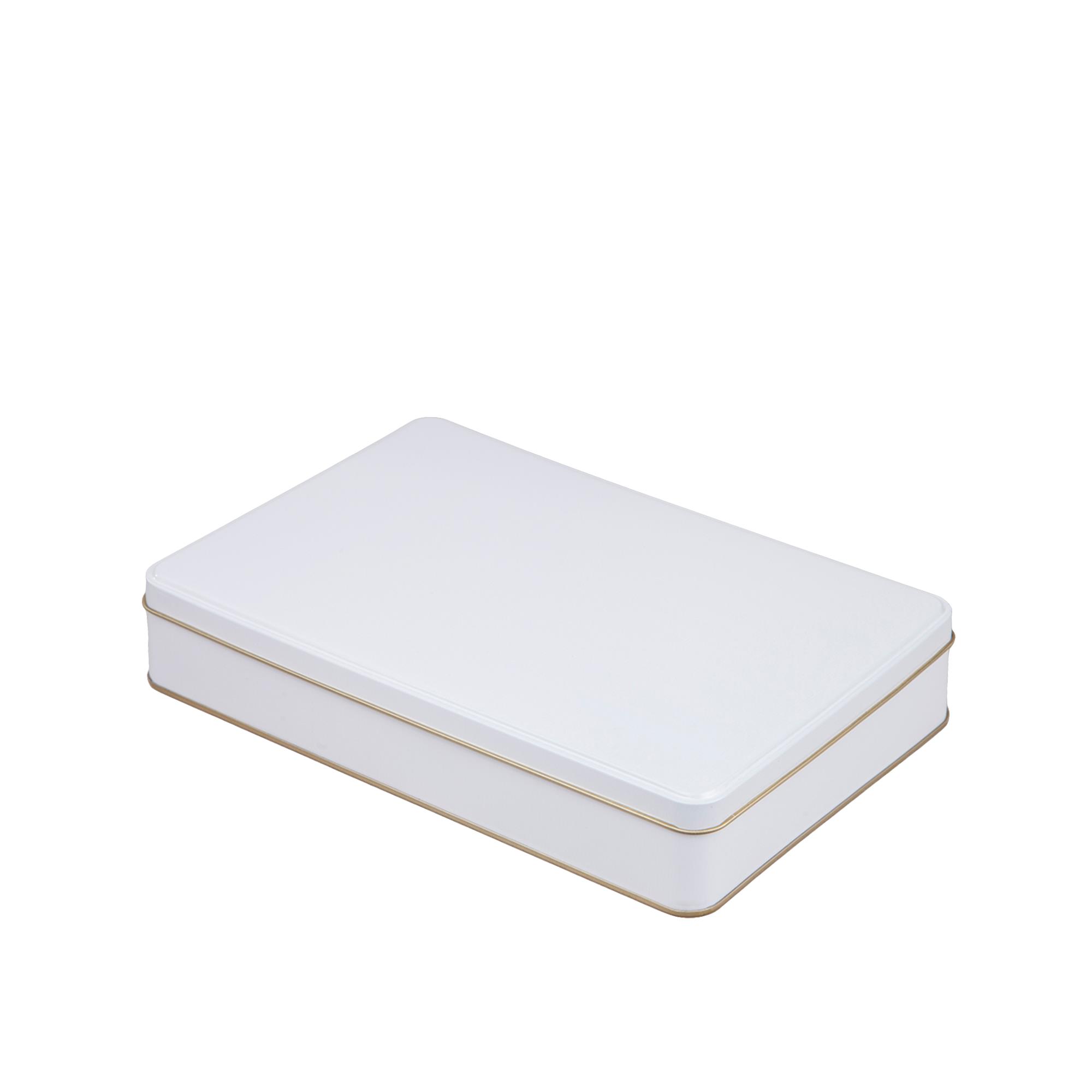 Beyaz Metal Kutu 26,5x17,5x4,5 cm