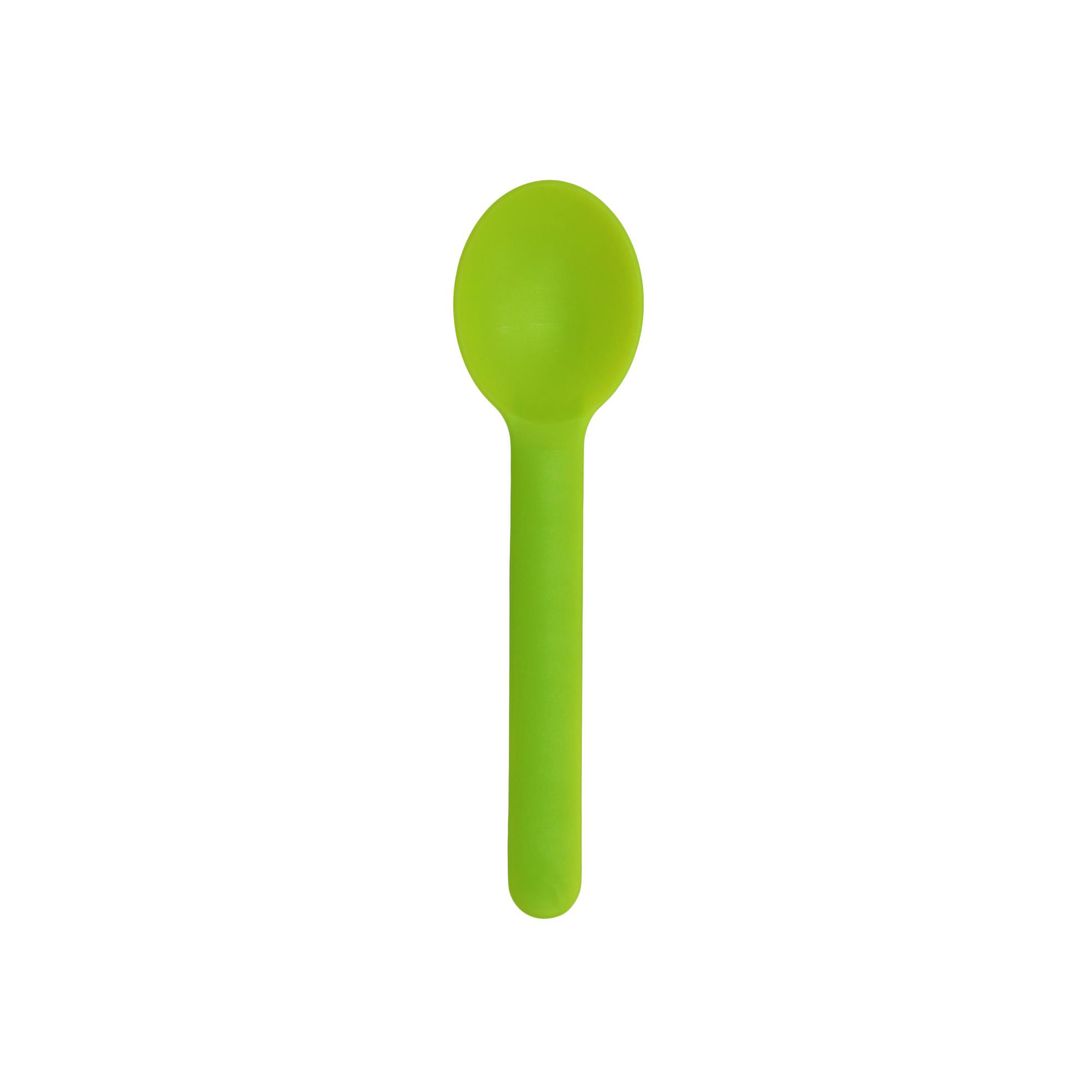 Çok Amaçlı Tatlı-Dondurma Kaşığı Yeşil 14 cm - 100 Adet