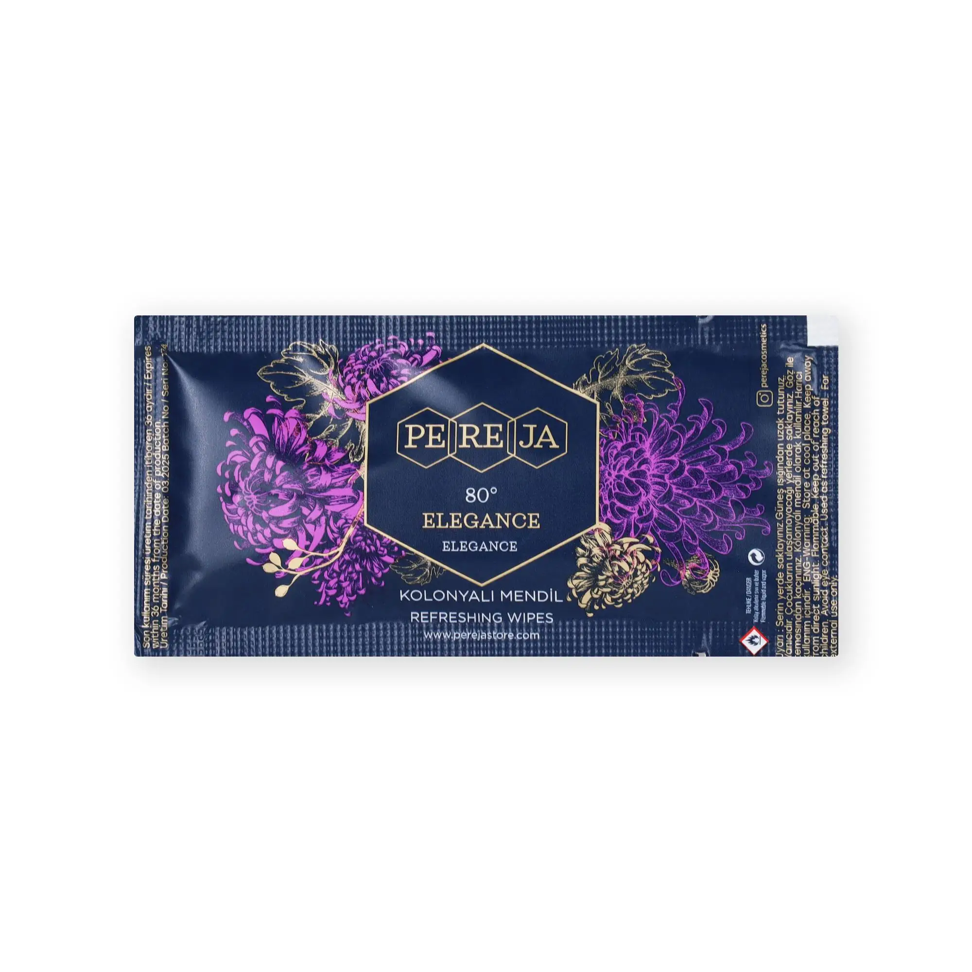 Elegance Kolonyalı Mendil 5x10 cm - 150 Adet