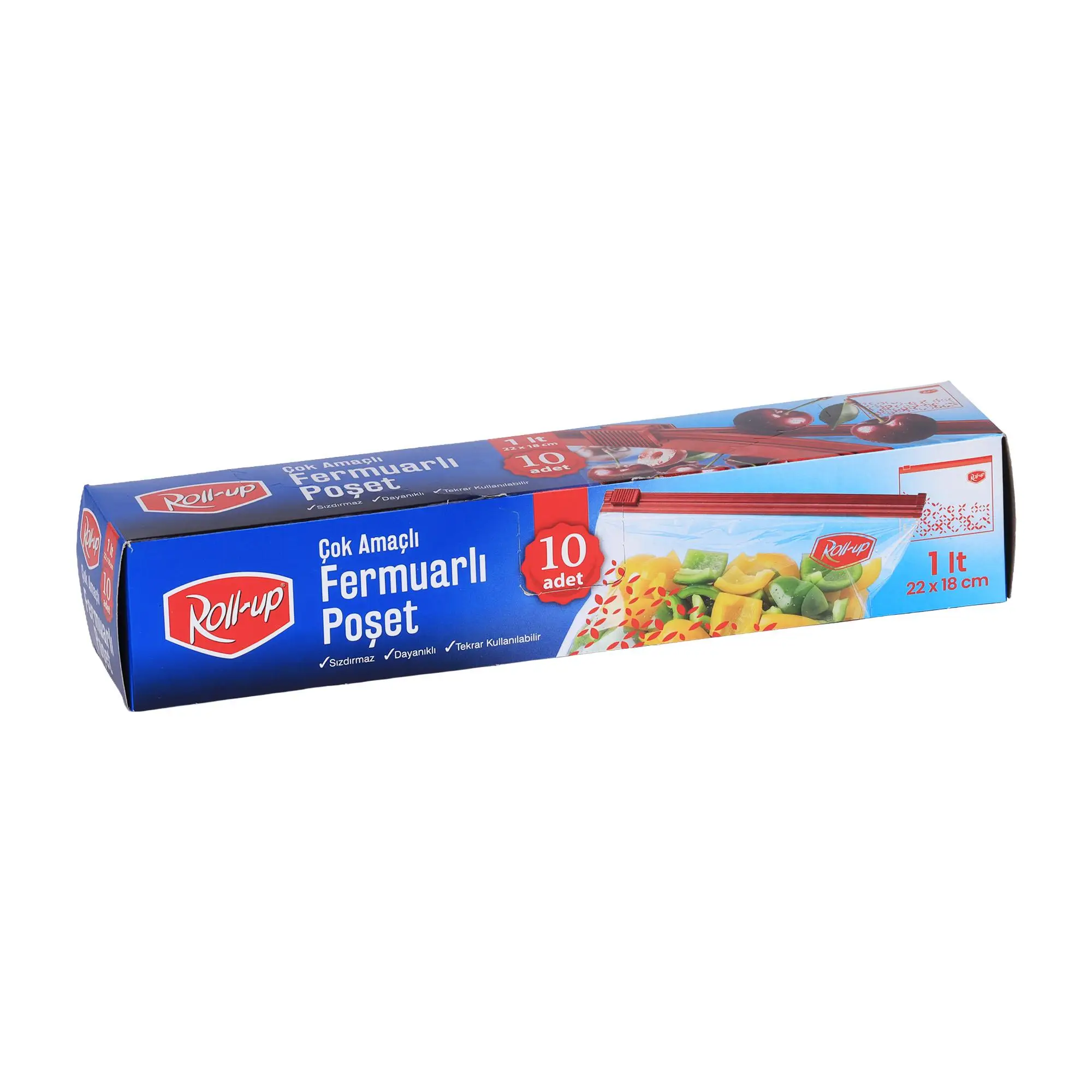 Fermuarlı Poşet 22x18 cm 1 lt - 10 Adet