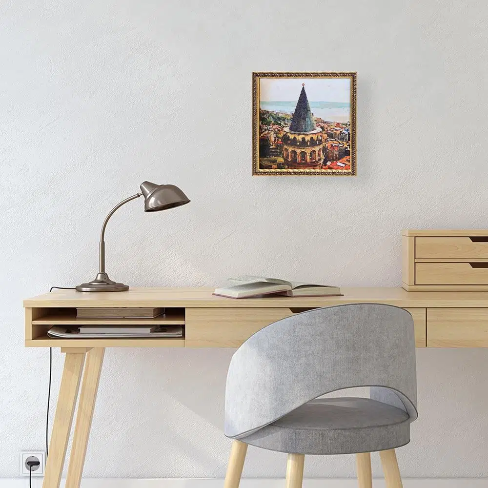 Galata Kulesi Tablo Çikolata Kutusu Takımı 25 Bölmeli 25x25 cm Galata Kulesi Tablo Çikolata Kutusu Takımı 25 Bölmeli 25x25 cm