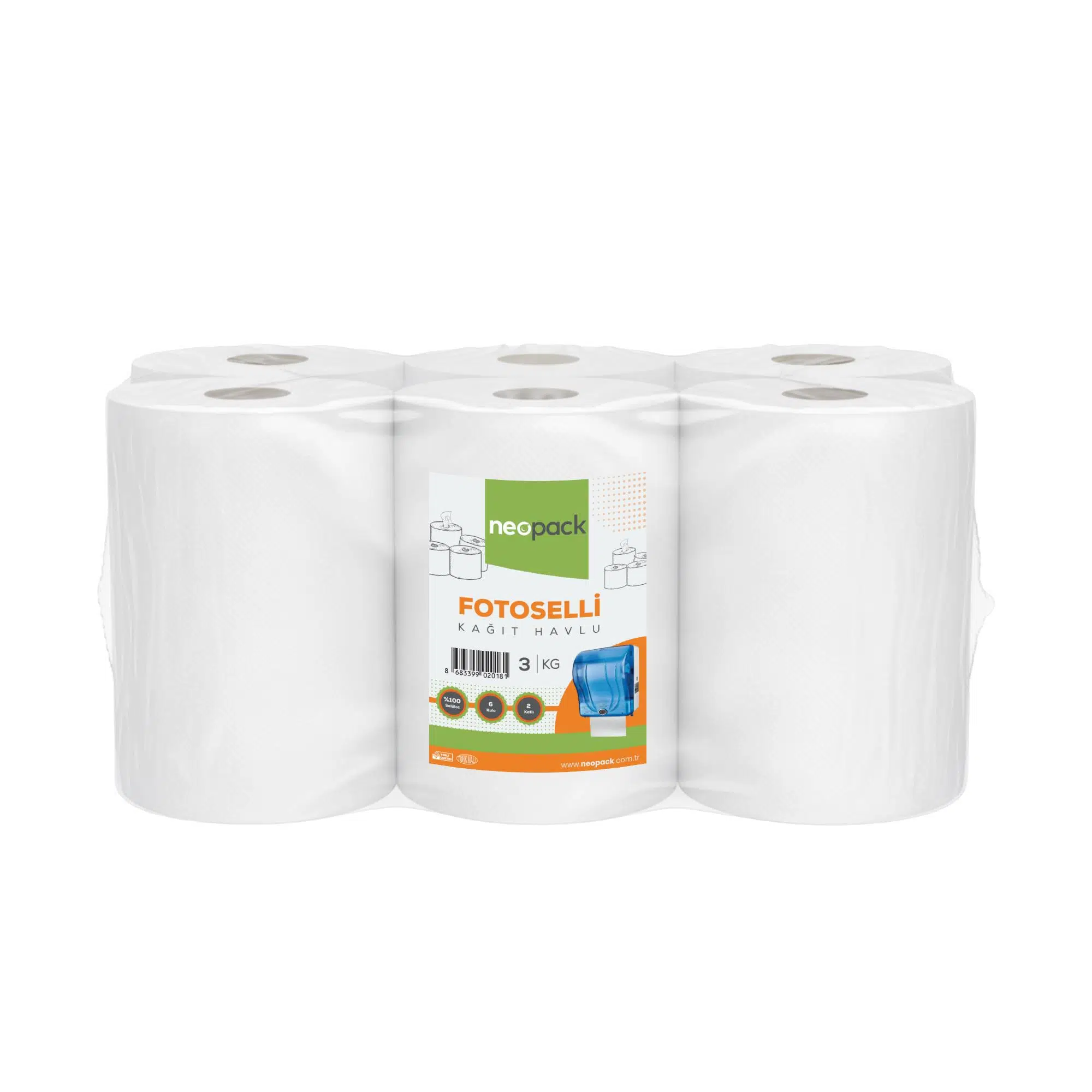 Hareketli Havlu 21 cm (3 kg) - 6 Rulo