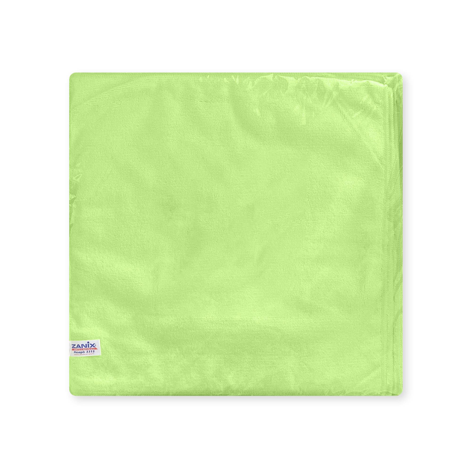 Hesaplı Mikrofiber Genel Temizlik Bezi Yeşil 40x40 cm - 3 Adet