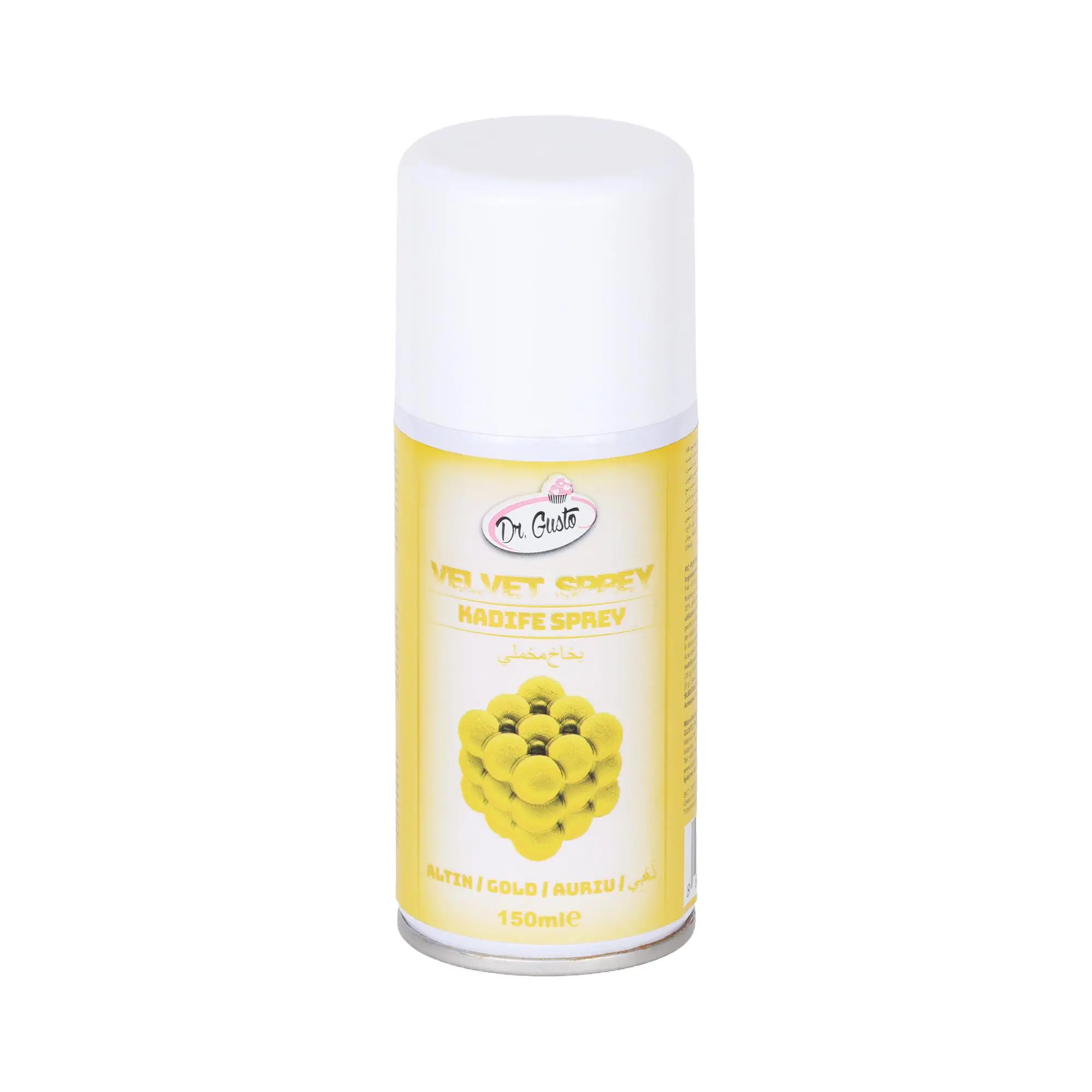 Kadife Sprey Gıda Boyası 150 ml Altın