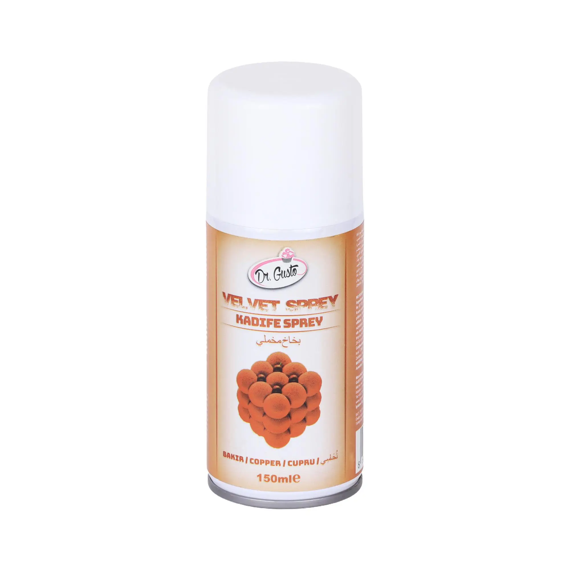 Kadife Sprey Gıda Boyası 150 ml Bakır