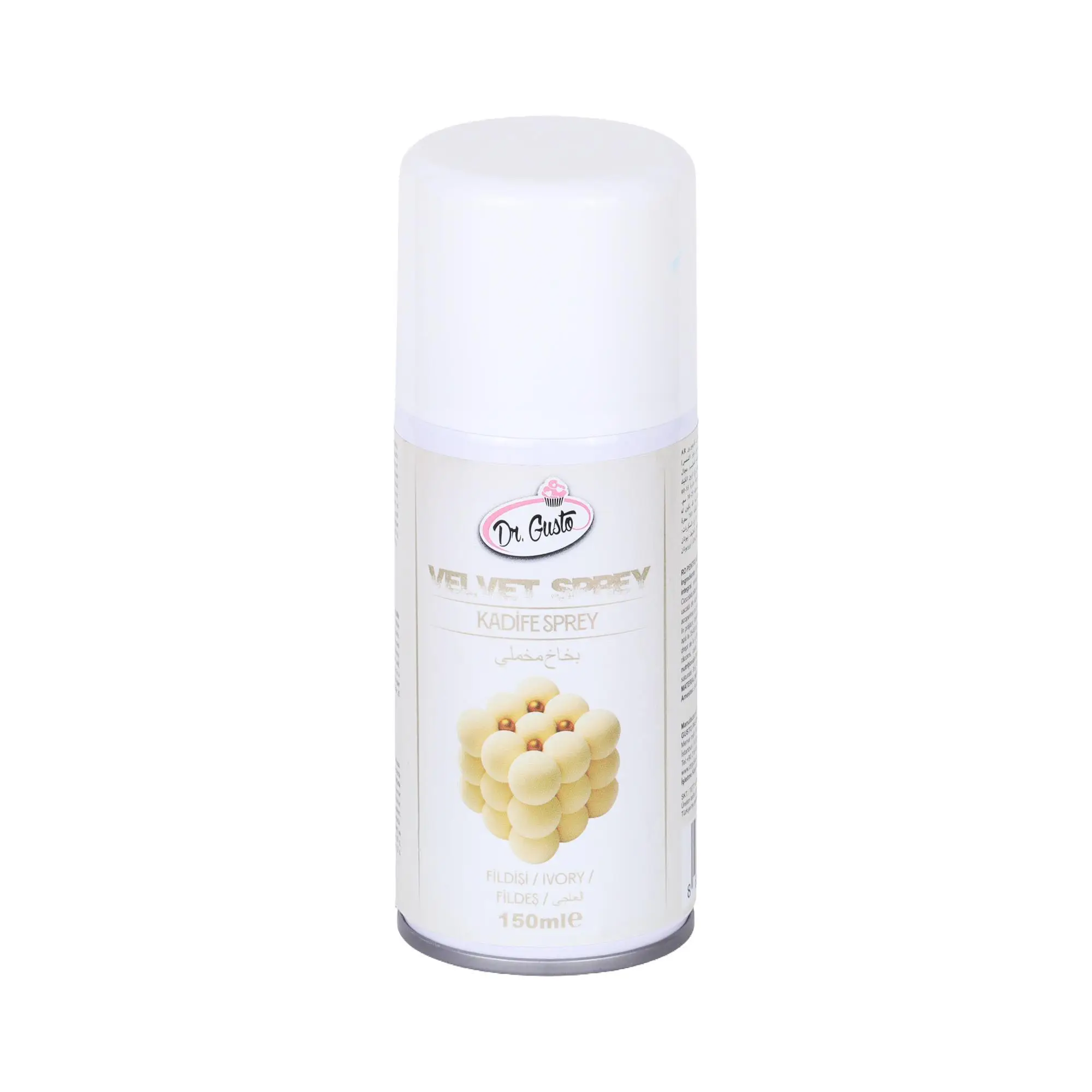 Kadife Sprey Gıda Boyası 150 ml Fildişi