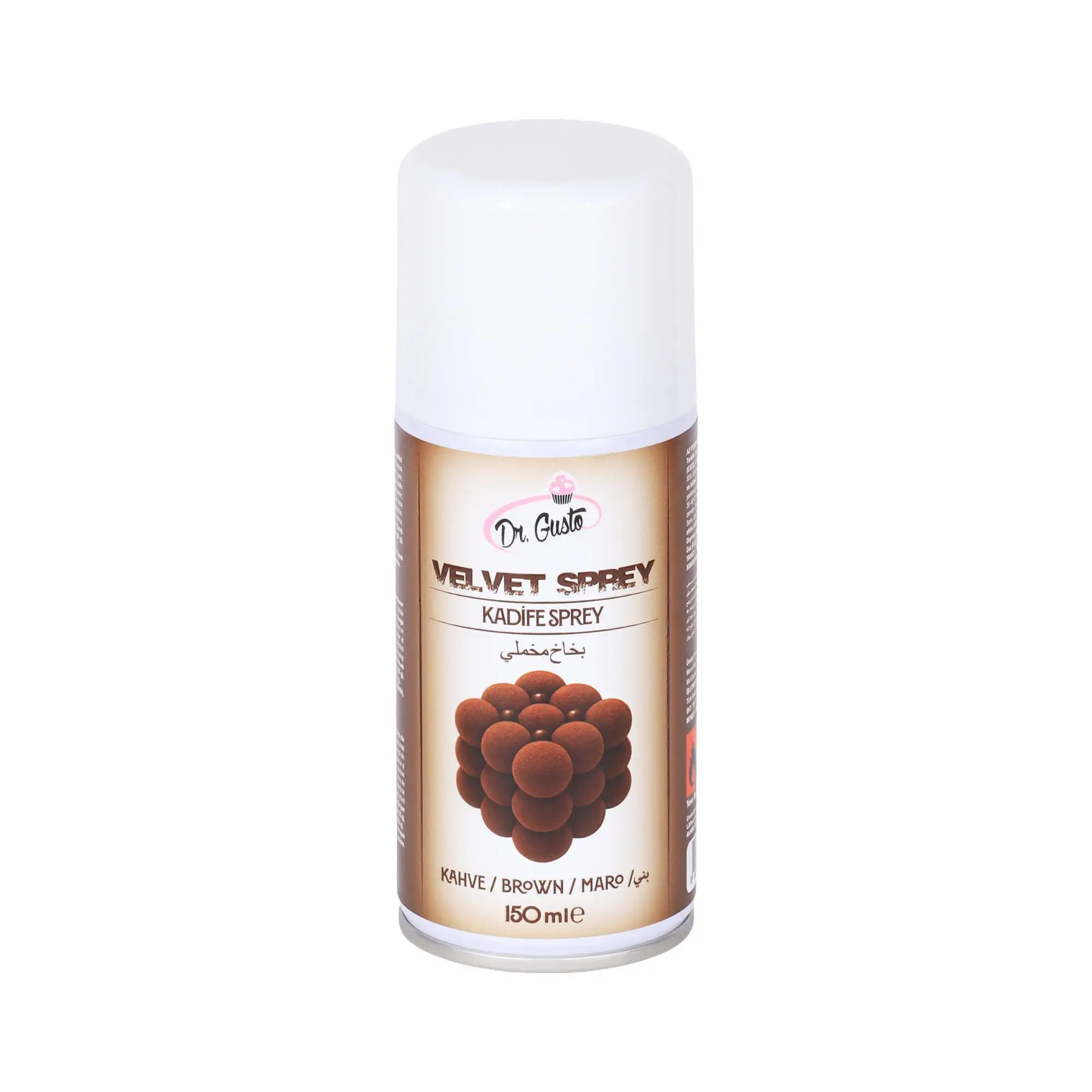 Kadife Sprey Gıda Boyası 150 ml Kahve