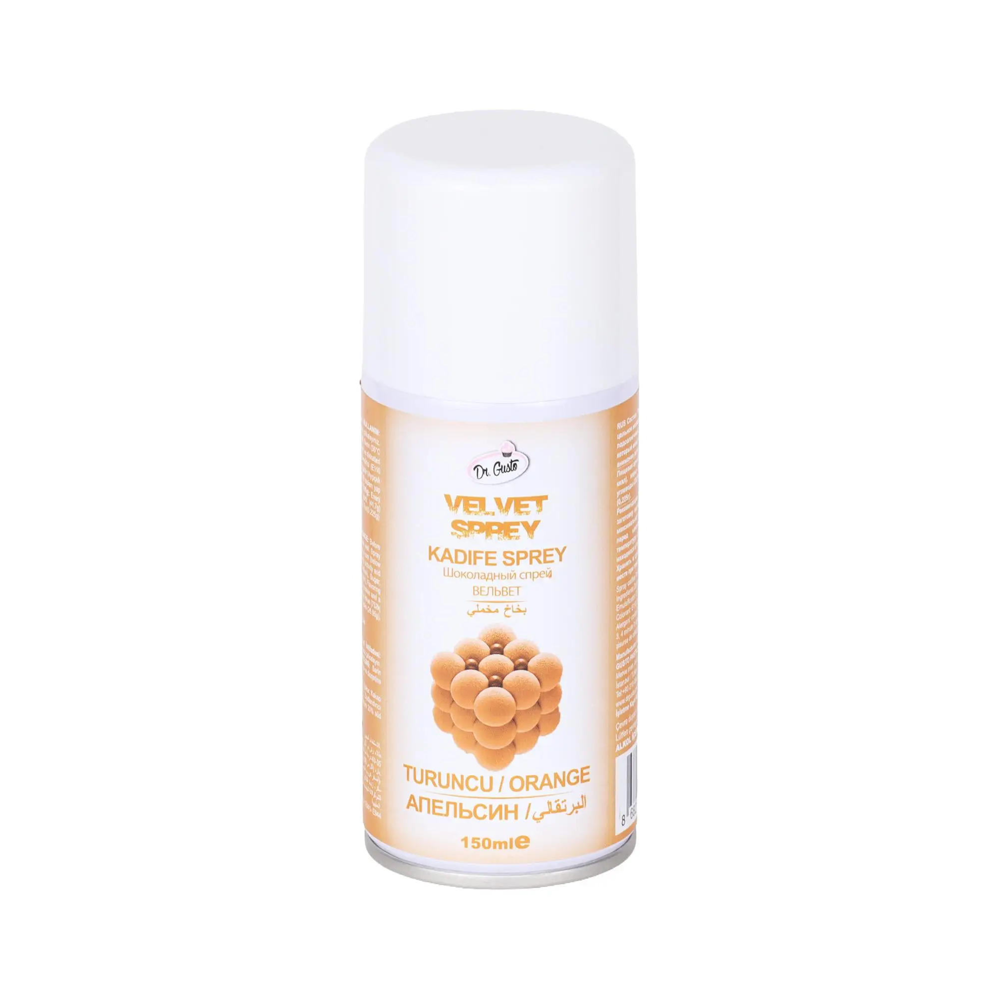 Kadife Sprey Gıda Boyası 150 ml Turuncu