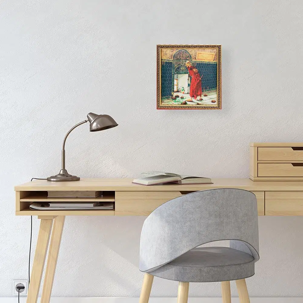 Kaplumbağa Terbiyecisi Tablo Çikolata Kutusu Takımı 25 Bölmeli 25x25 cm Kaplumbağa Terbiyecisi Tablo Çikolata Kutusu Takımı 25 Bölmeli 25x25 cm