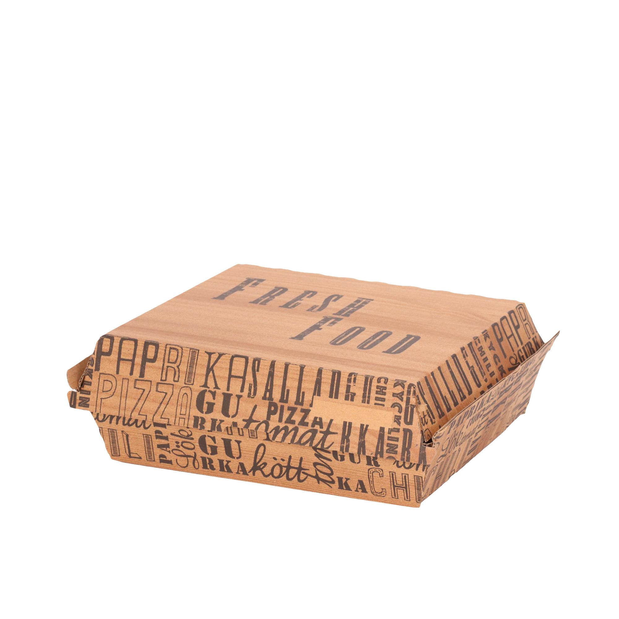 Karton Menü Kutusu 22x19x7,3 cm - 50 Adet