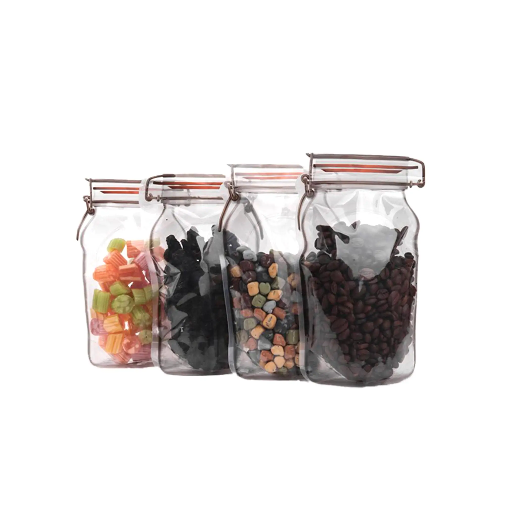 Kavanoz Kesim Kilitli Doypack 11x18,5 cm - 50 Adet