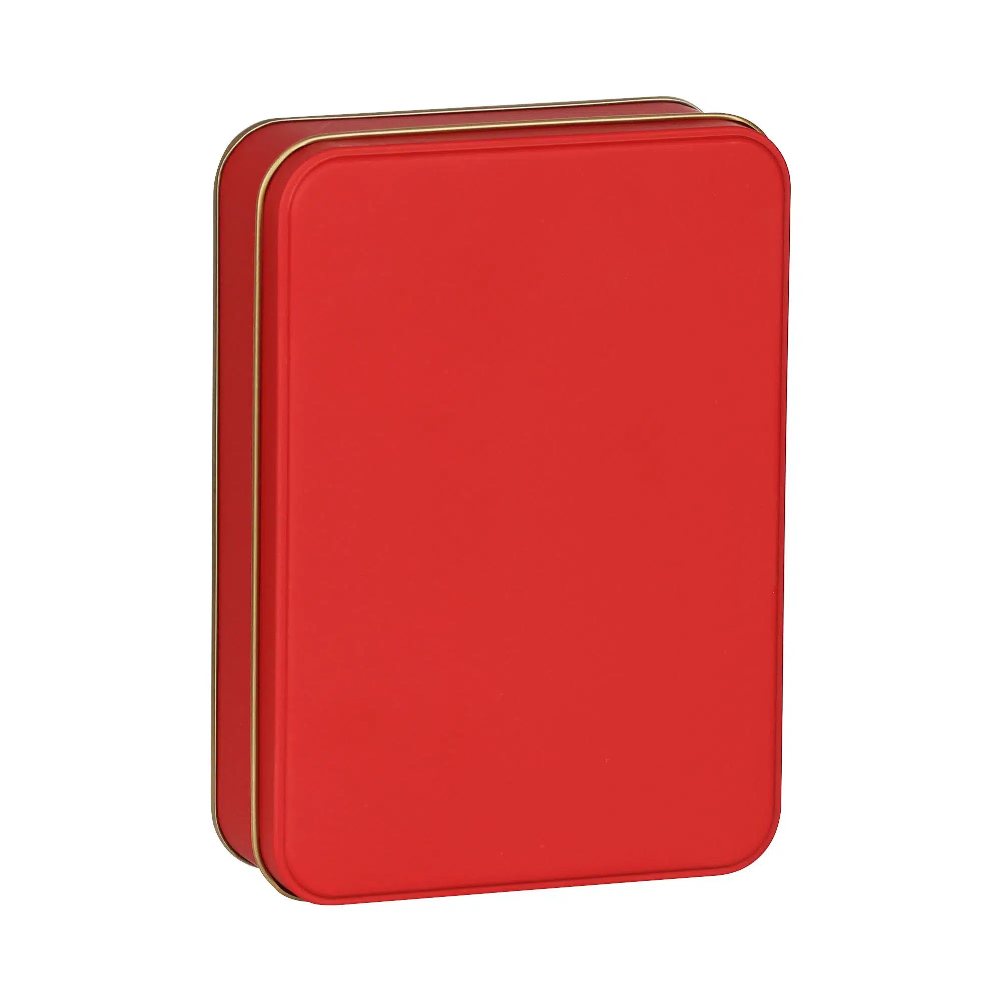 Kırmızı Metal Kutu 19x13,5x4,5 cm