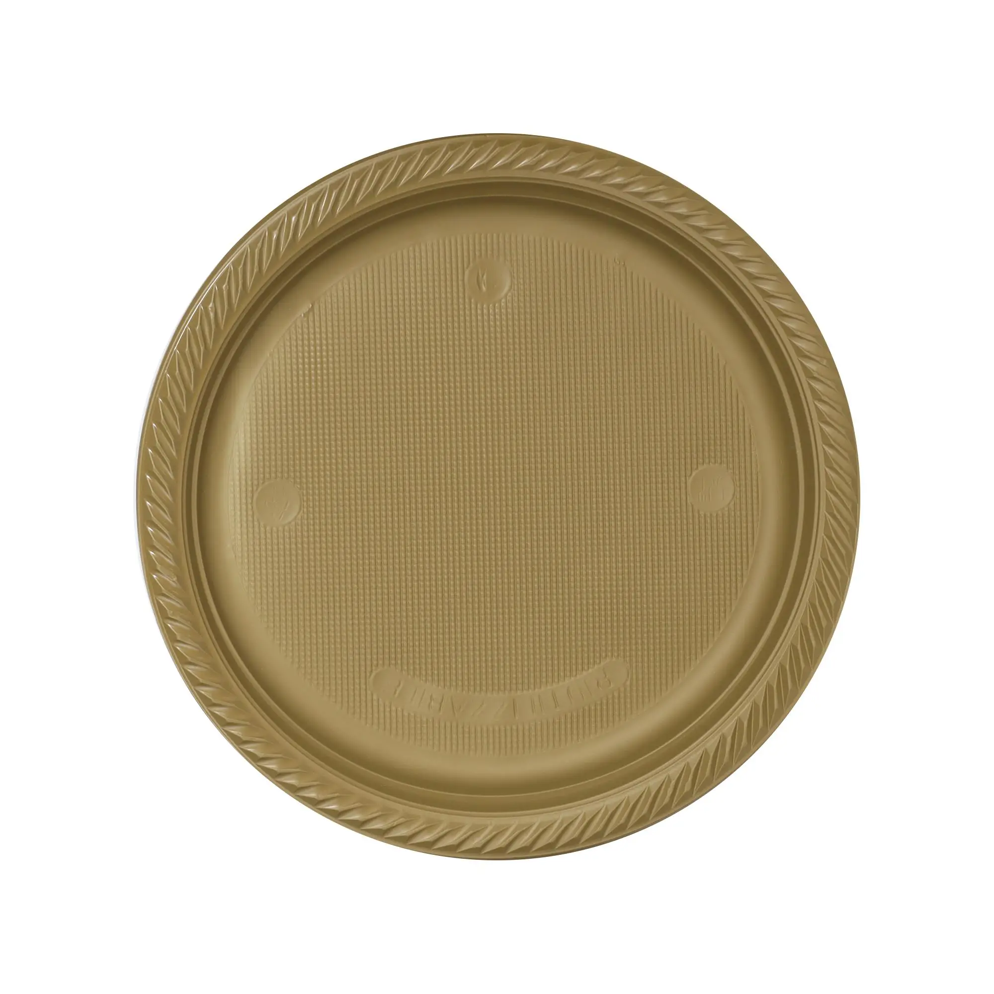 Lüks Plastik Tabak Gold 22 cm - 25 Adet