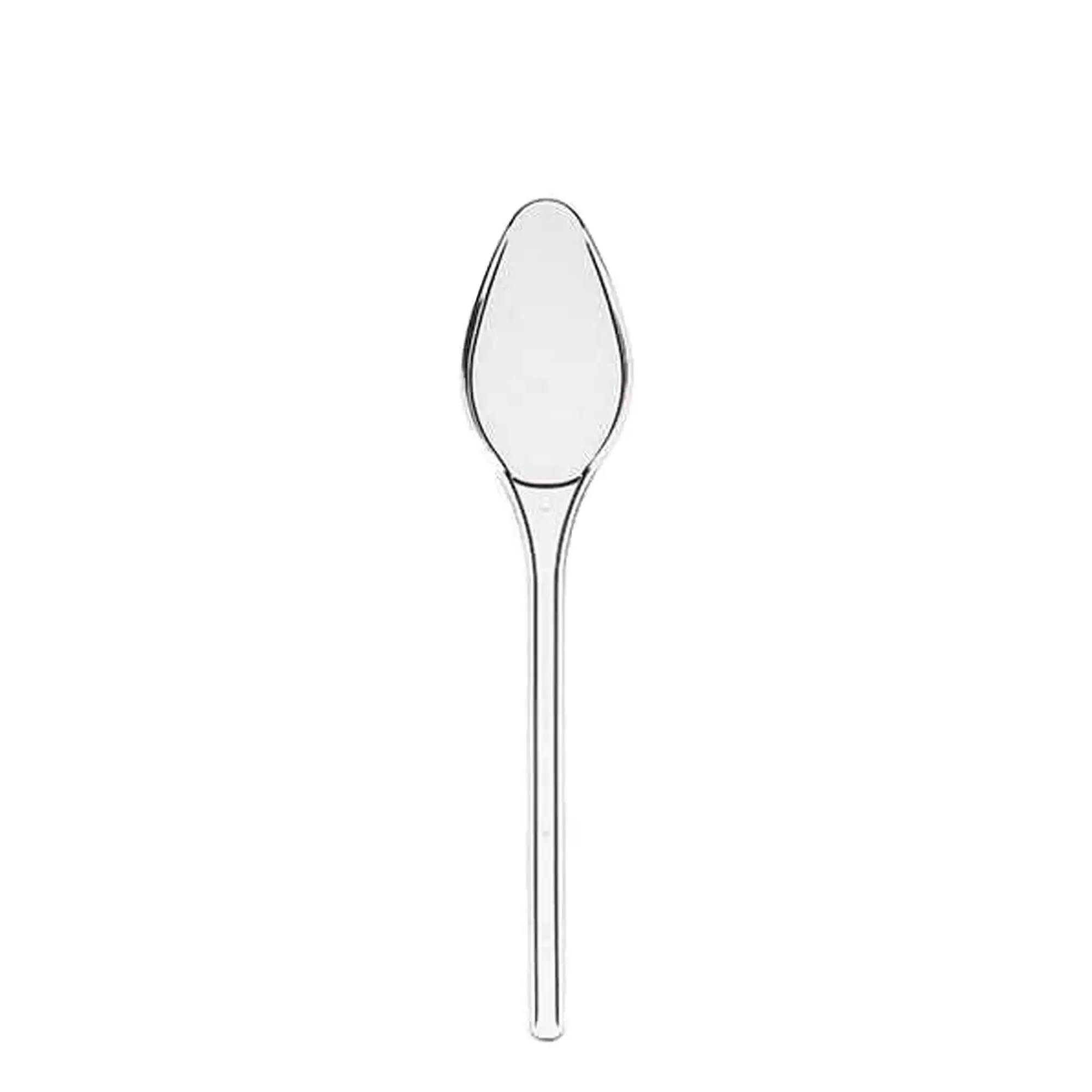 Lüks Uzay Şeffaf Tatlı Kaşığı (3,7 gr) - 50 Adet