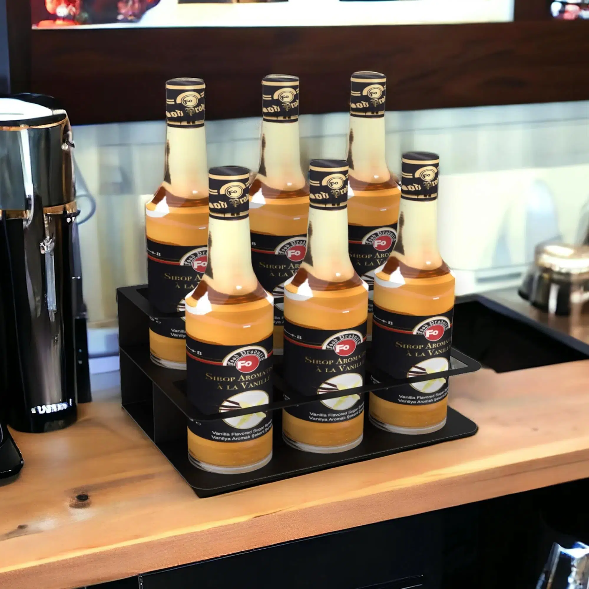 Metal 2 Katlı 6 Bölmeli Şurup Standı