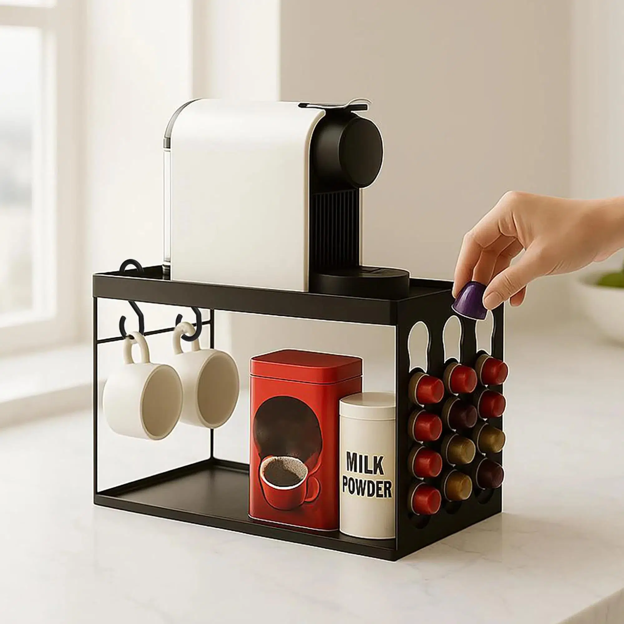 Metal Kapsül Kahve Organizeri