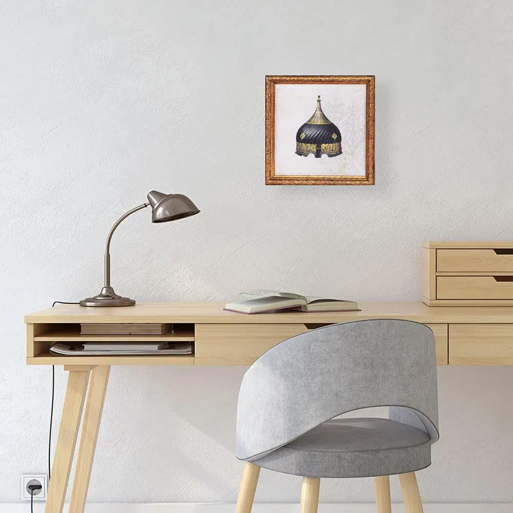 Miğfer Krem Tablo Çikolata Kutusu Takımı 25 Bölmeli 25x25 cm