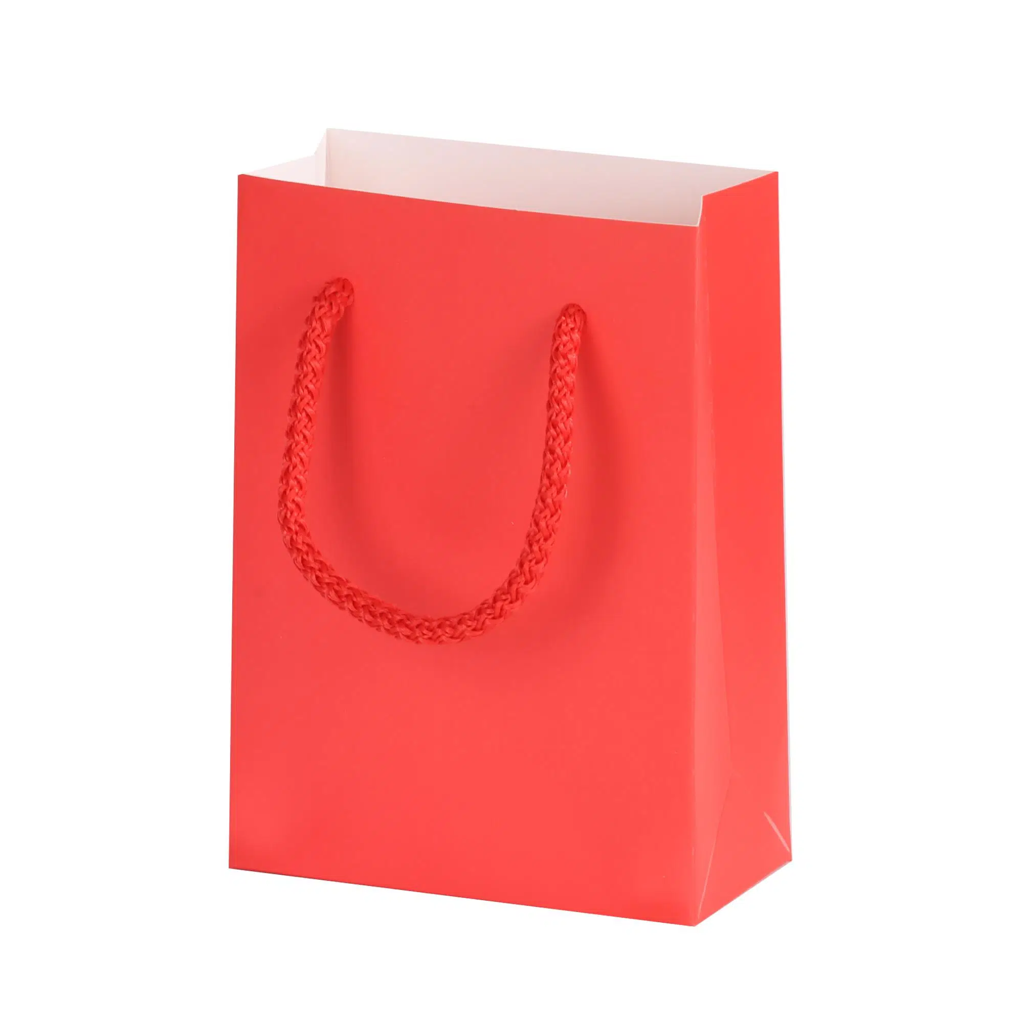 Mini Hediyelik Kırmızı Karton Çanta 10x5x14 cm - 100 Adet