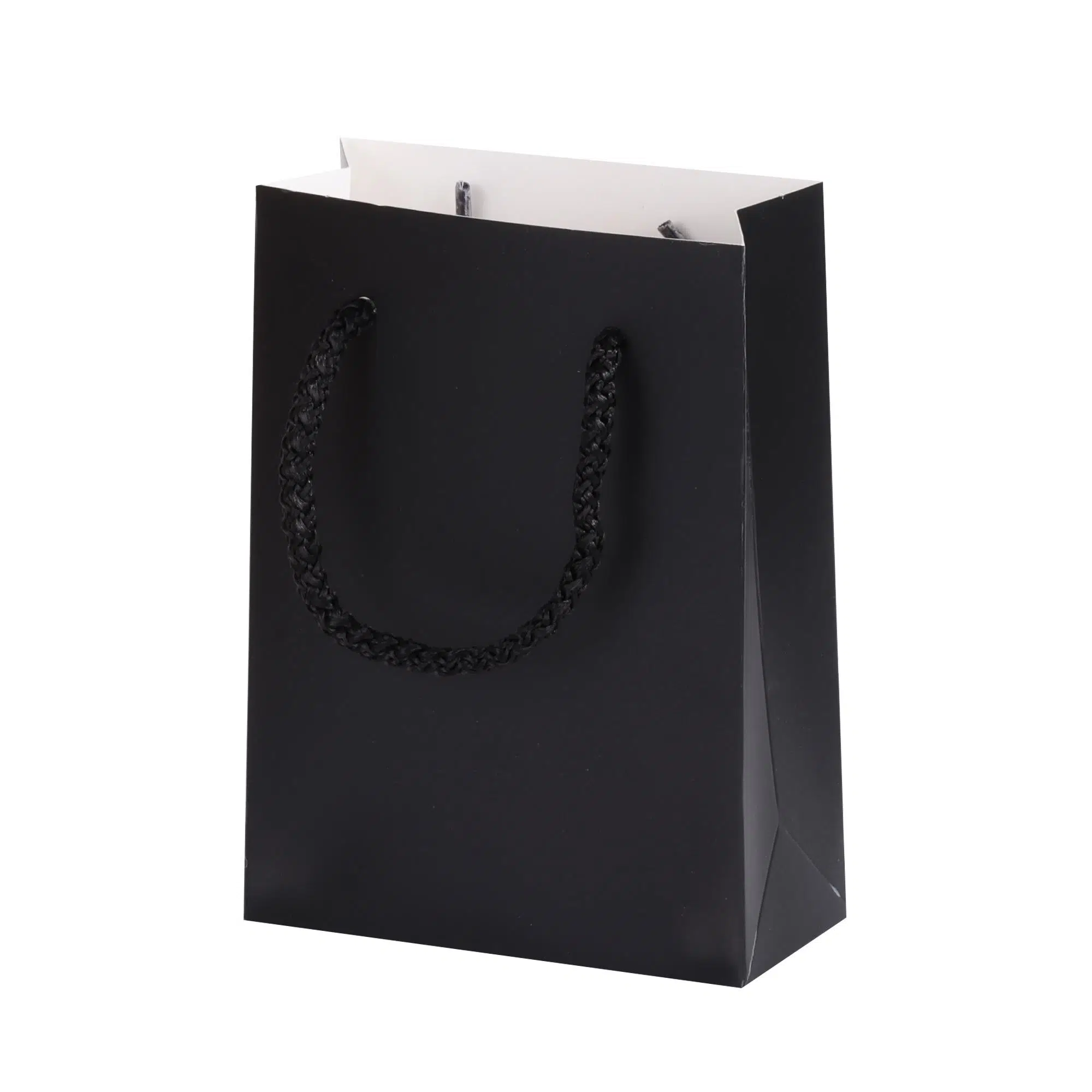 Mini Hediyelik Siyah Karton Çanta 10x5x14 cm - 100 Adet