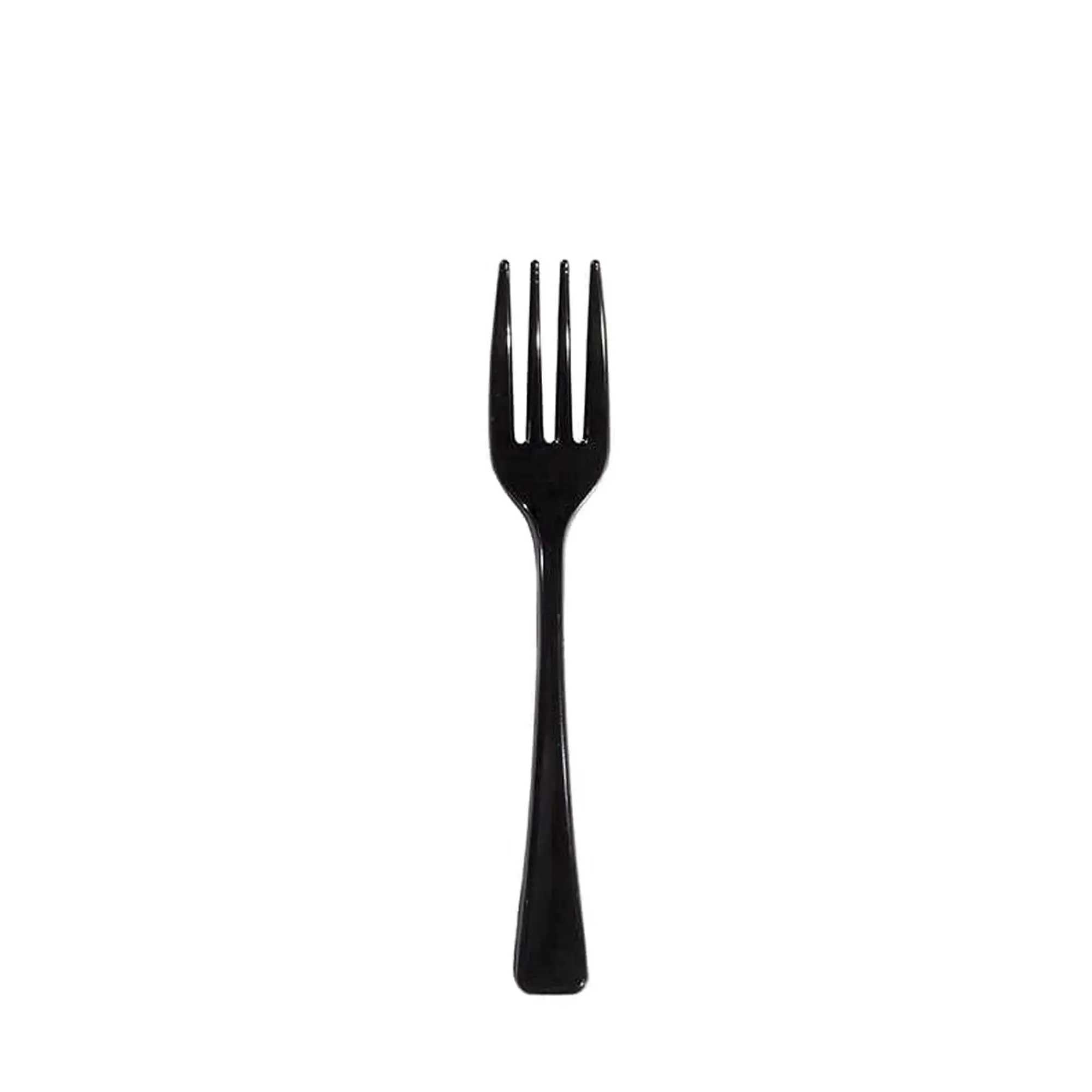 Mini Kokteyl Çatalı Siyah 9,5 cm - 250 Adet