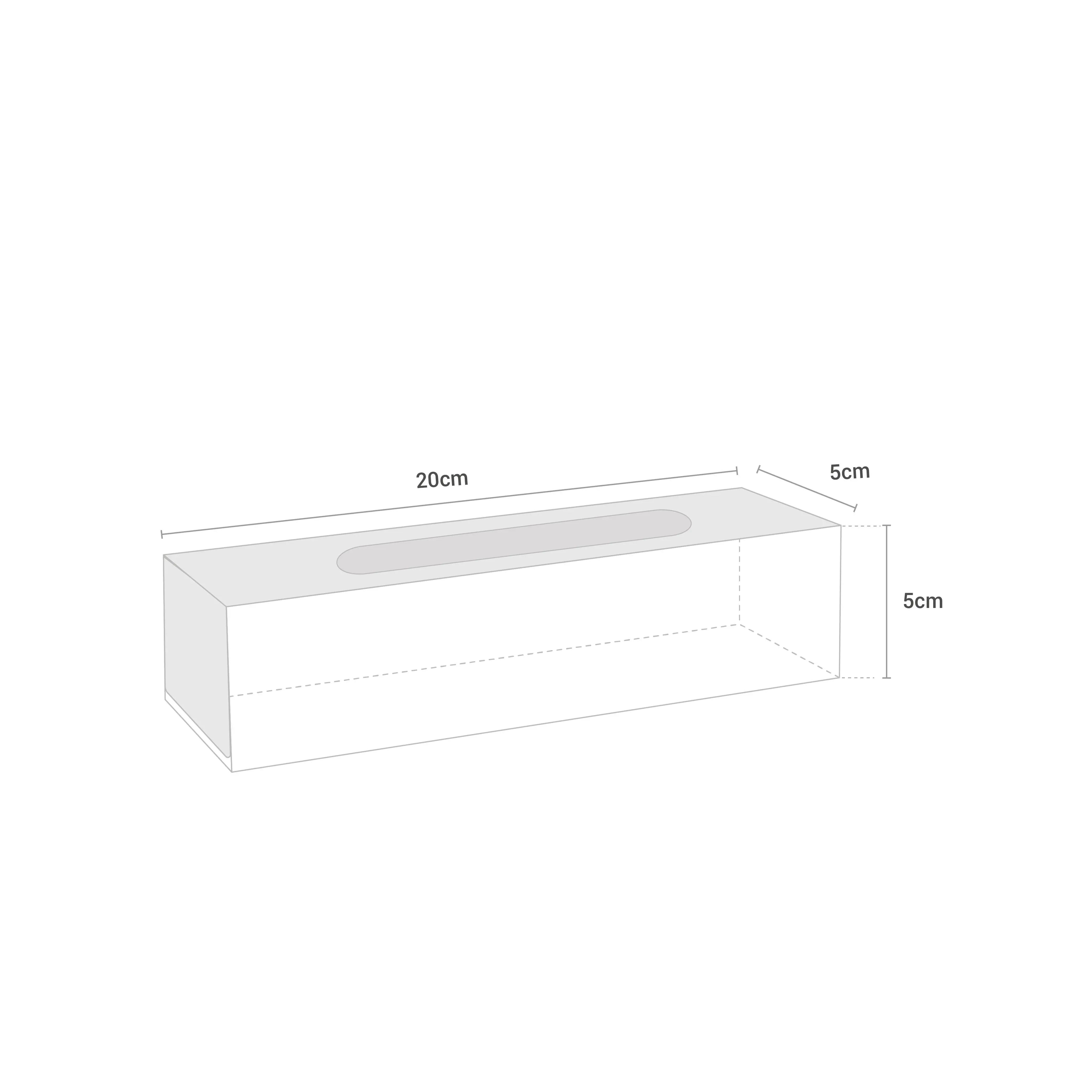Montajsız Kapaklı Makaron Kutusu Lila 5x20x5 cm - 50 Adet 