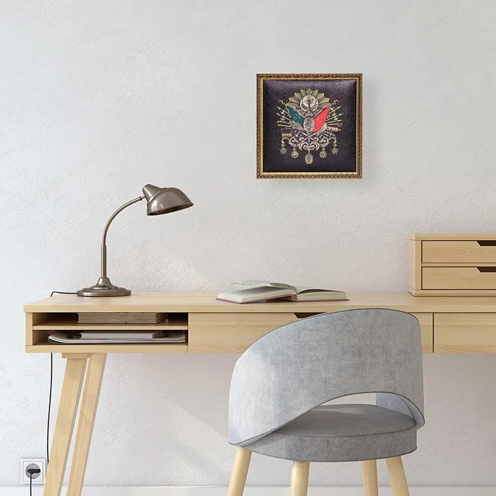 Osmanlı Tuğrası Tablo Çikolata Kutusu Takımı 25 Bölmeli 25x25 cm