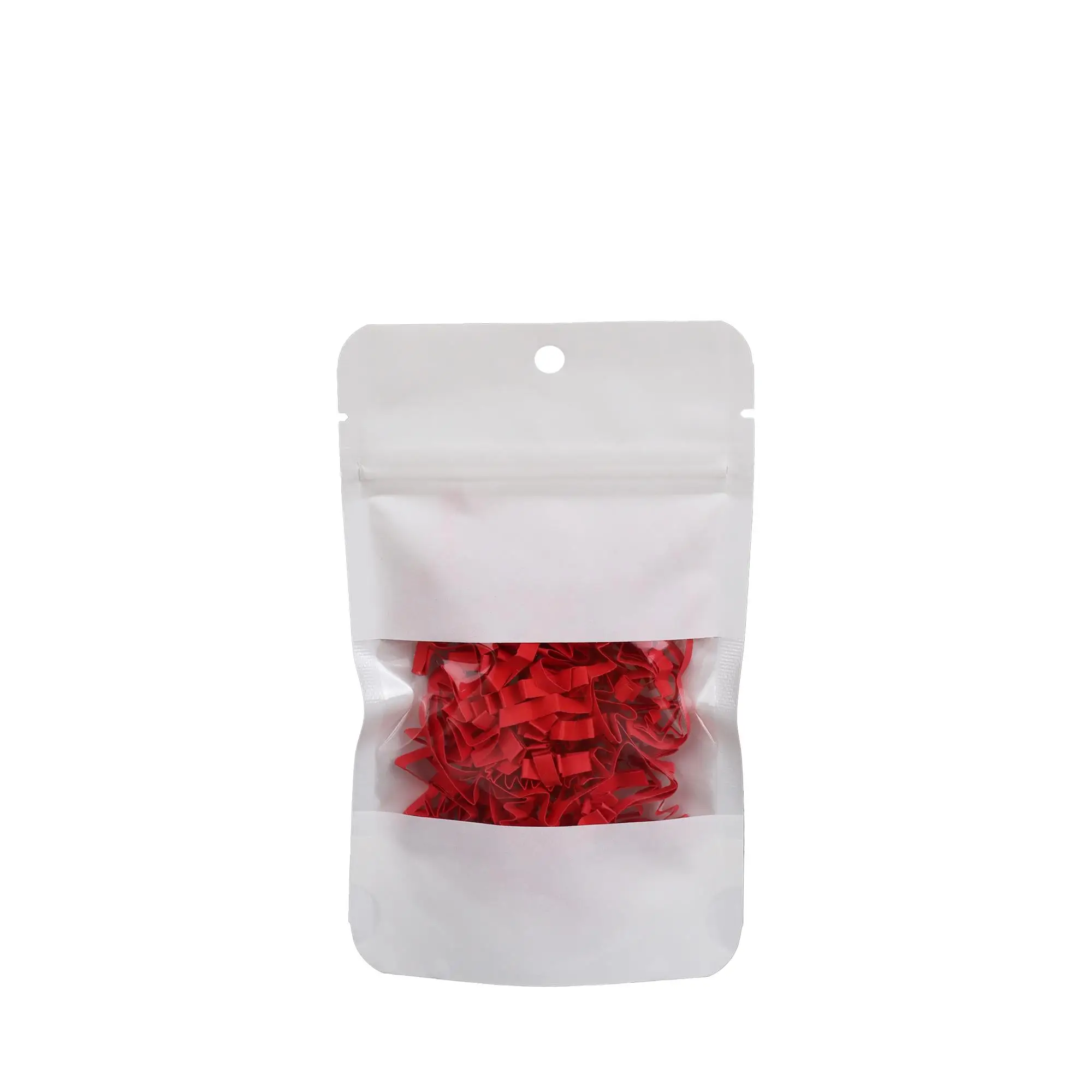 Pencereli Beyaz Doypack 8,5x14,5 cm - 100 Adet