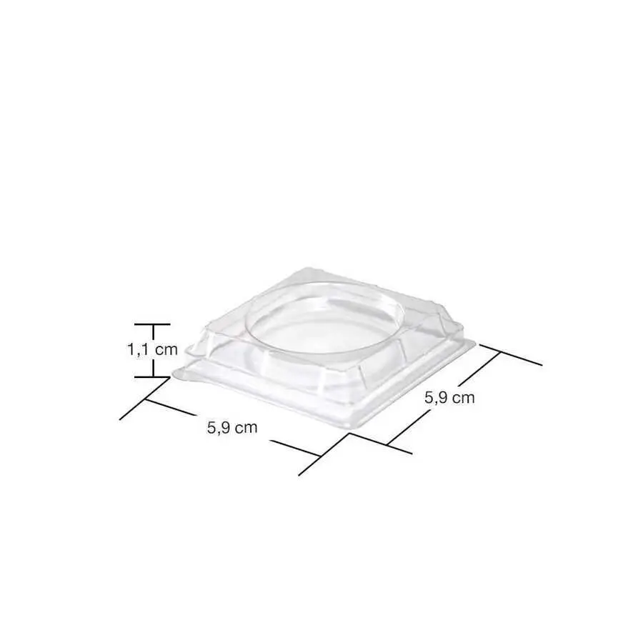 Plastik Mini Kap Kapağı (Düz) 120cc - 120 Adet