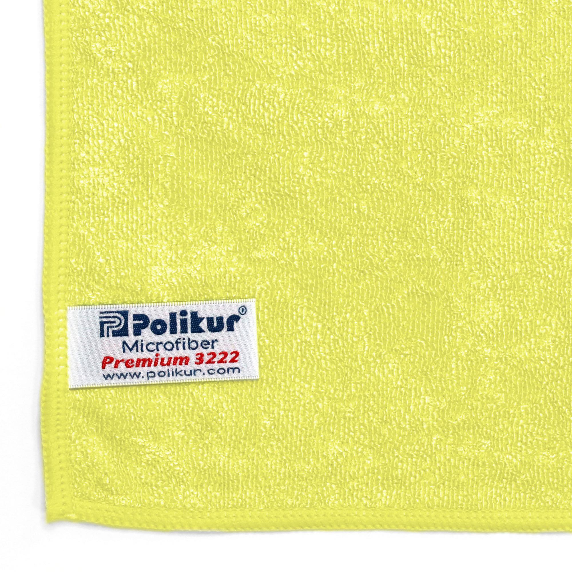 Premium Mikrofiber Genel Temizlik Bezi Sarı 40x40 - 3 Adet
