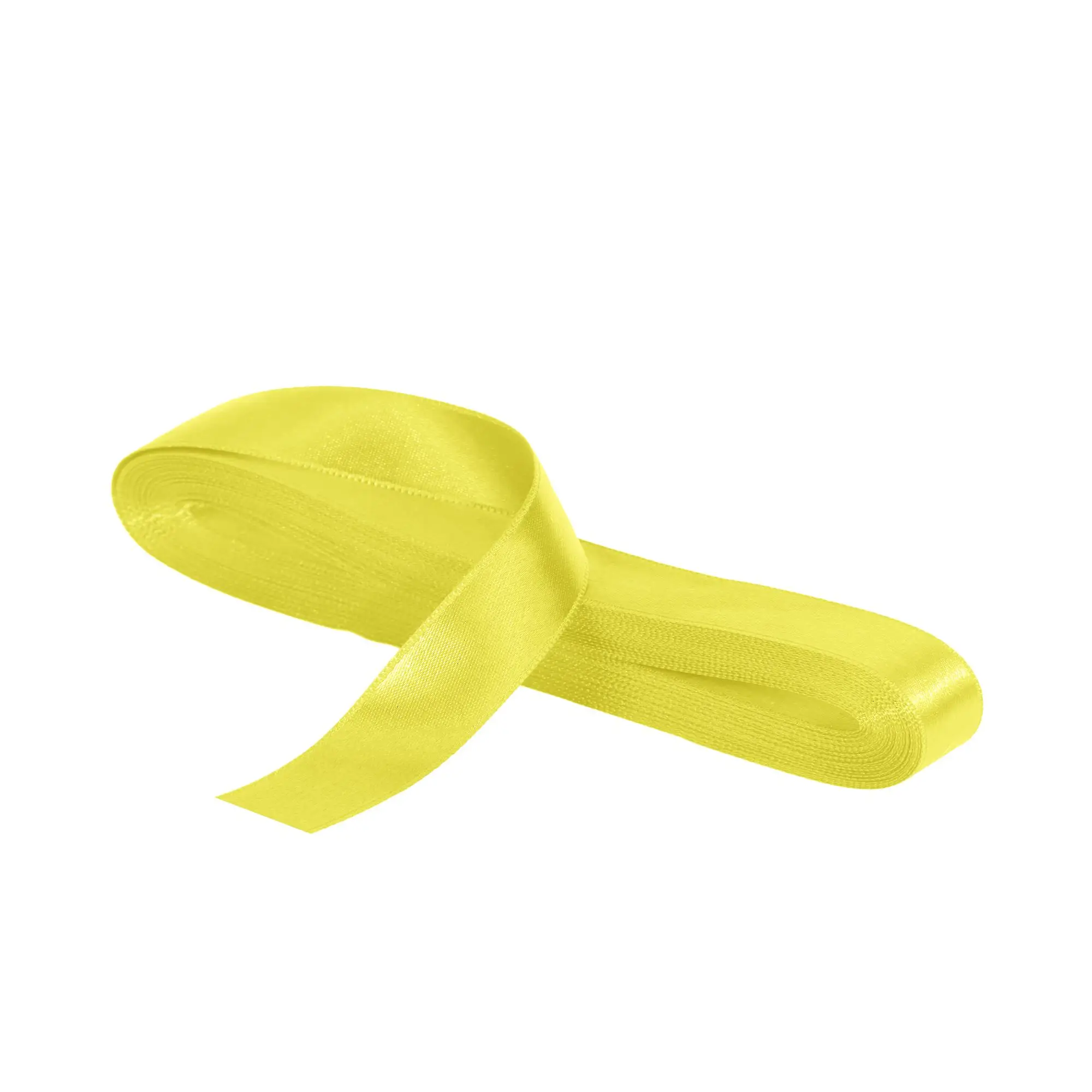 Saten Sarı Kurdele 10 mm - 10 mt