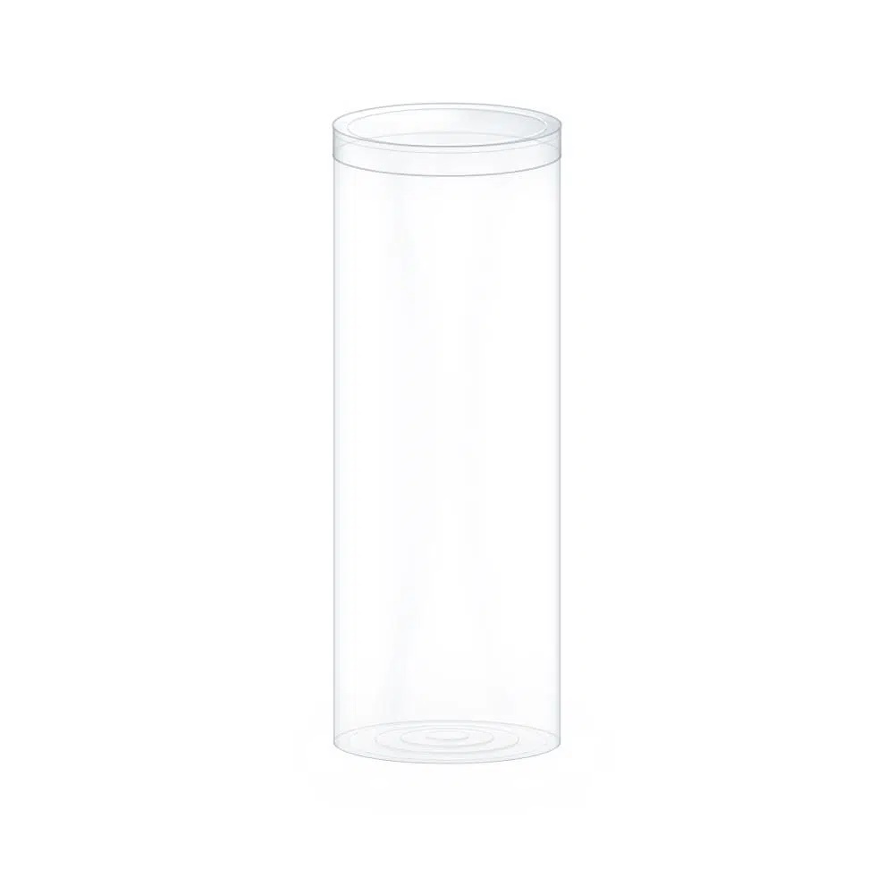 Şeffaf Silindir Kutu 70x190 mm - 216 Adet