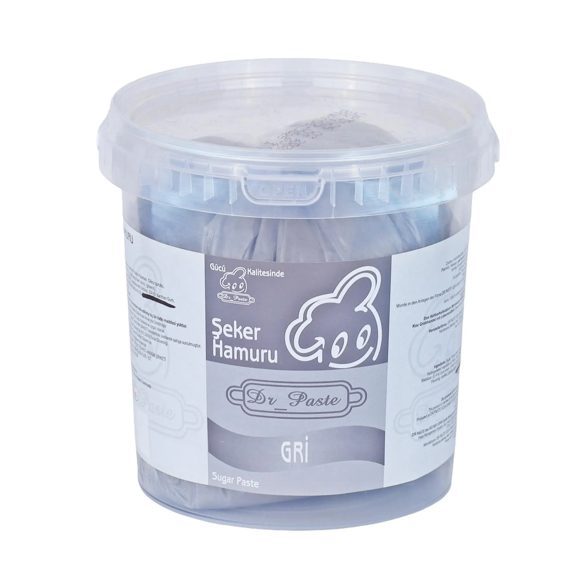 Şeker Hamuru Gri 1 kg