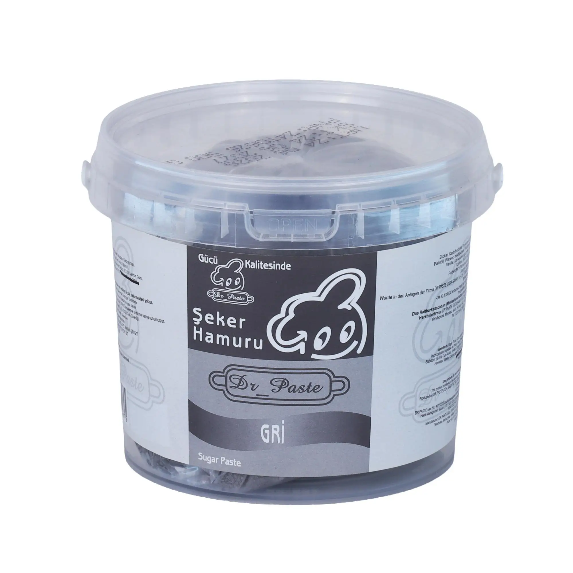 Şeker Hamuru Gri 500 gr
