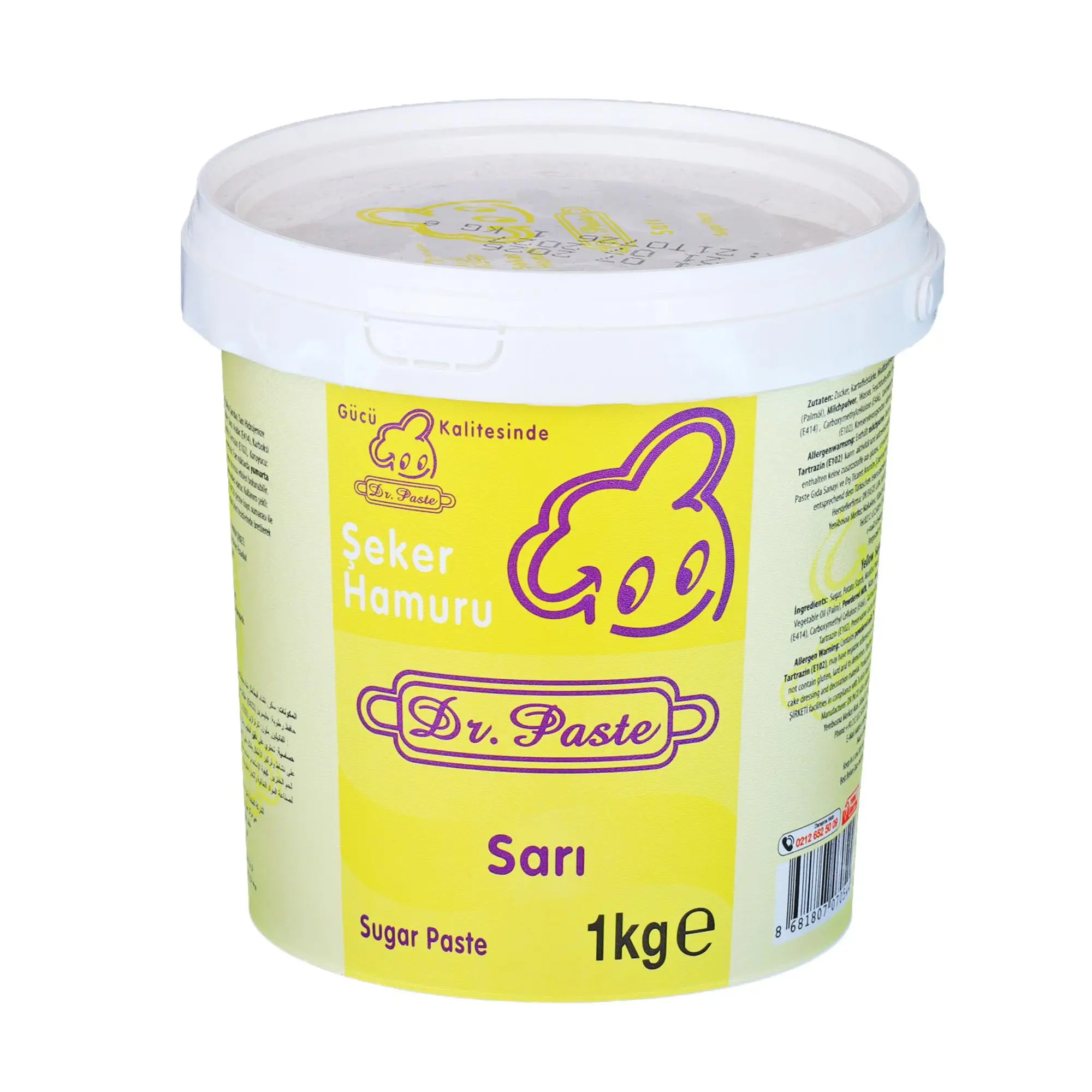 Şeker Hamuru Sarı 1 kg