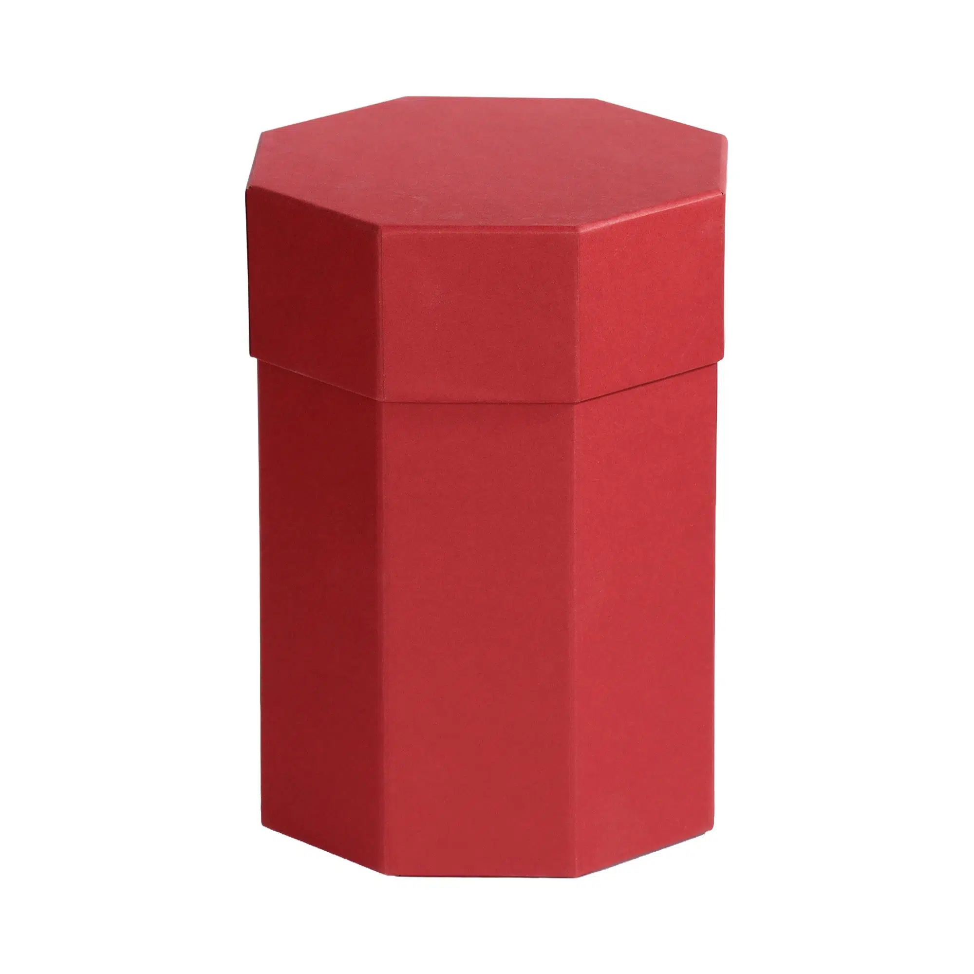 Sekizgen 4 Katlı Mukavva Kutu (Bordo)