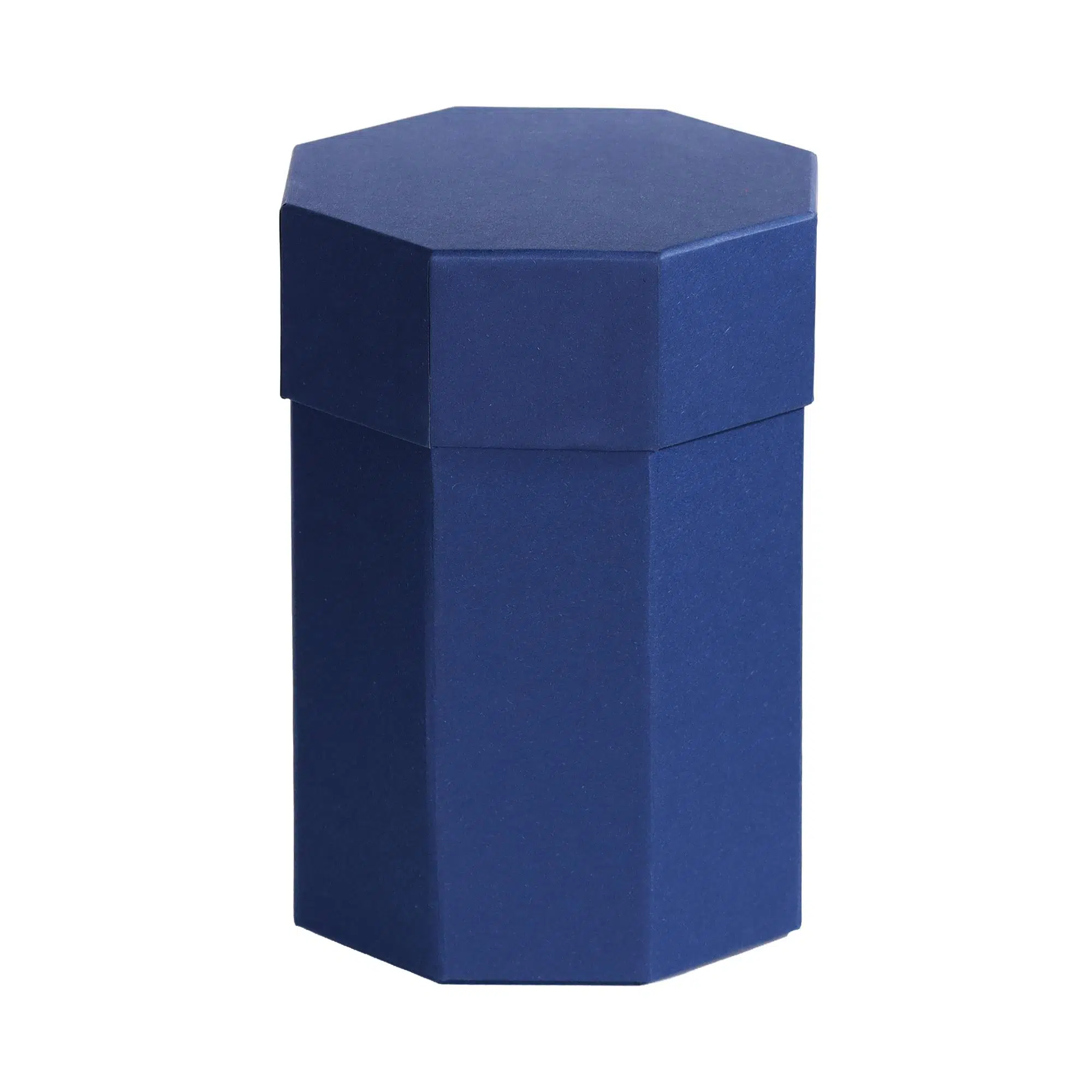 Sekizgen 4 Katlı Mukavva Kutu (Lacivert)