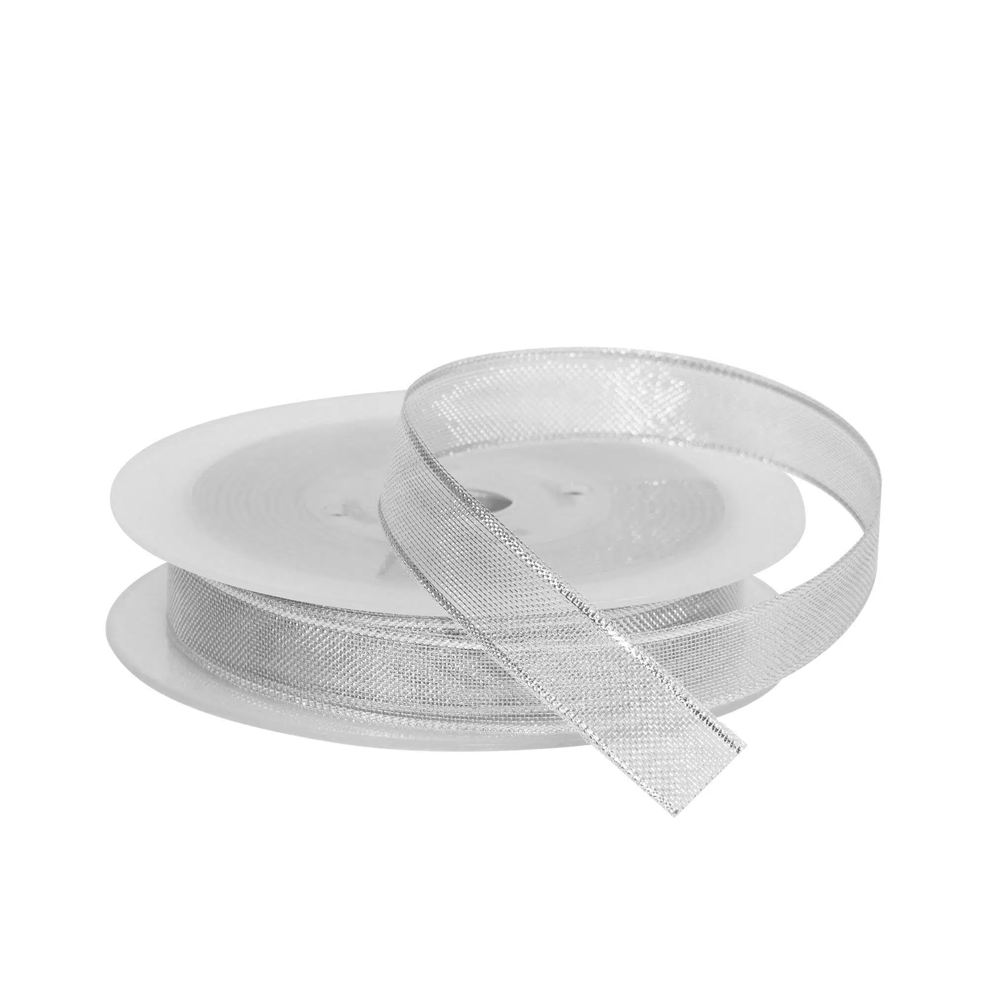 Sim Şifon Gümüş Kurdele 10 mm - 25 mt