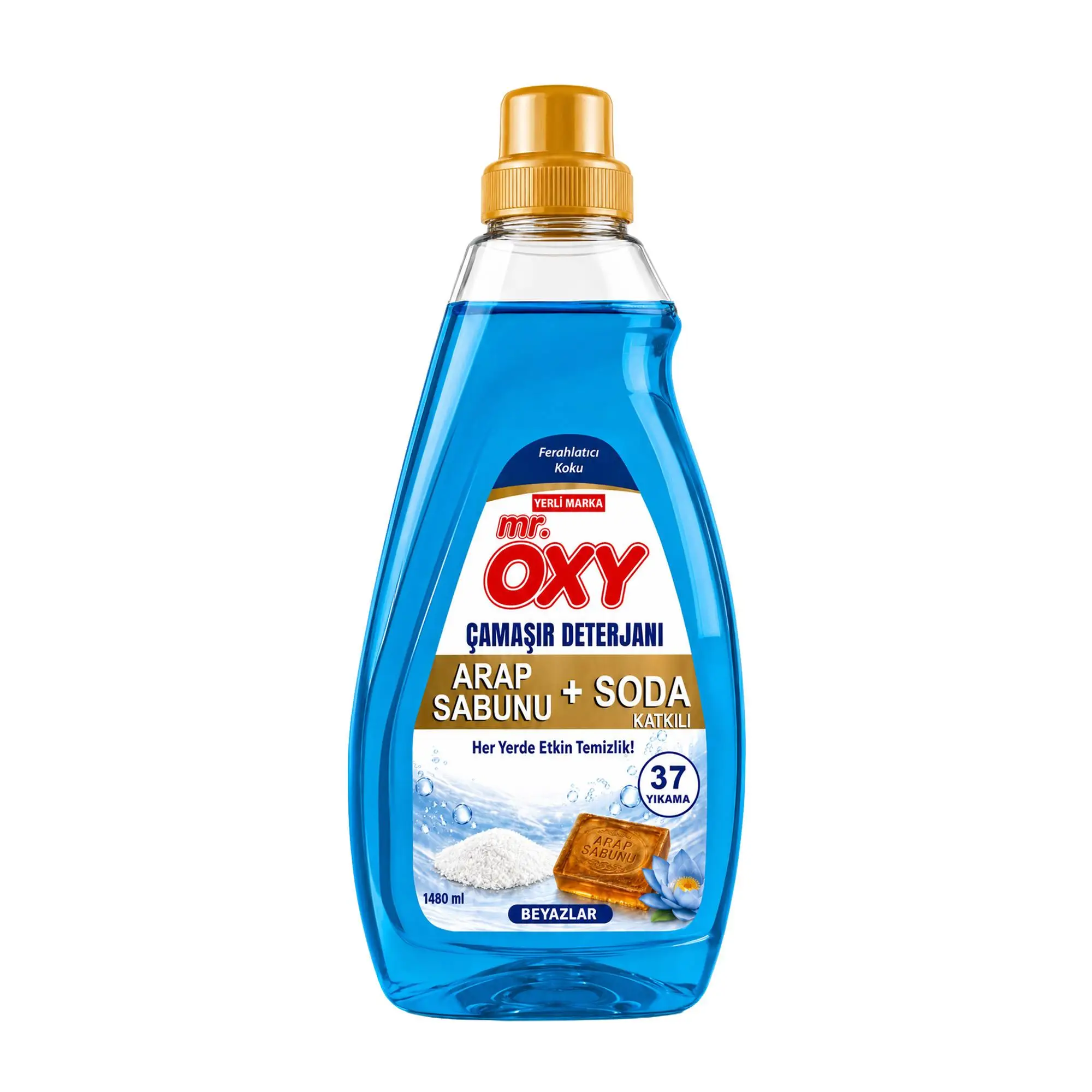 Soda+Arap Sabunu Çamaşır Deterjanı Beyazlılar - 1480 ml
