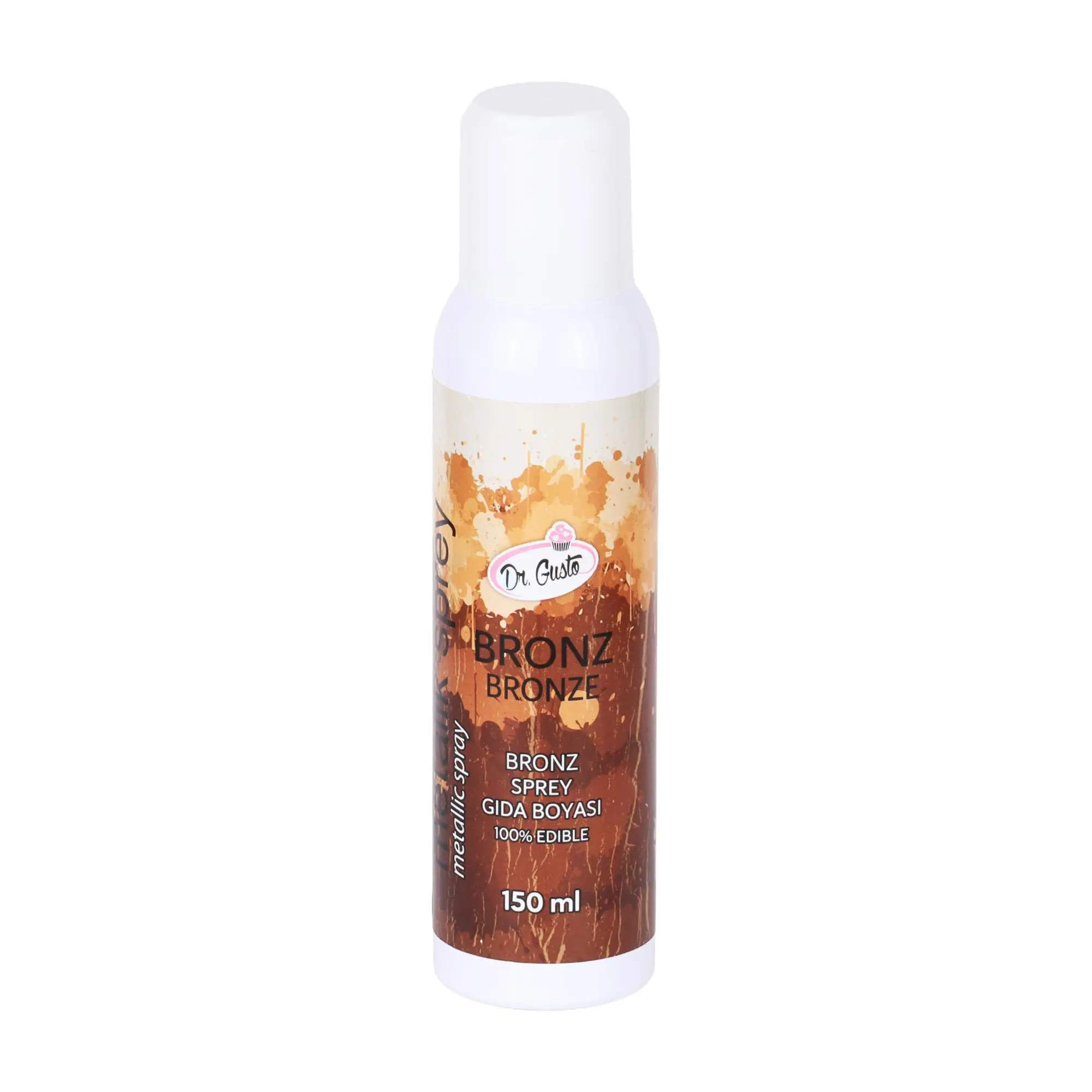 Sprey Gıda Boyası 150 ml Bronz