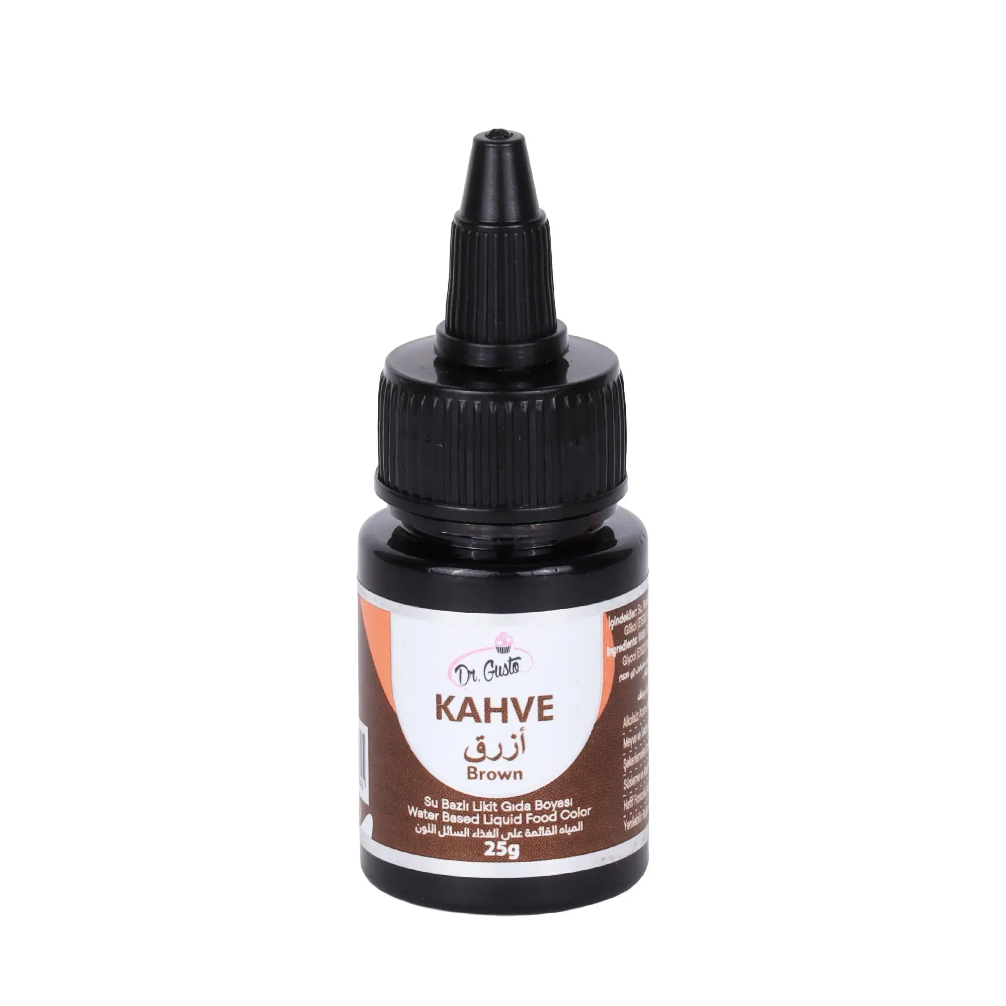 Su Bazlı Likit Gıda Boyası 25 gr Kahve