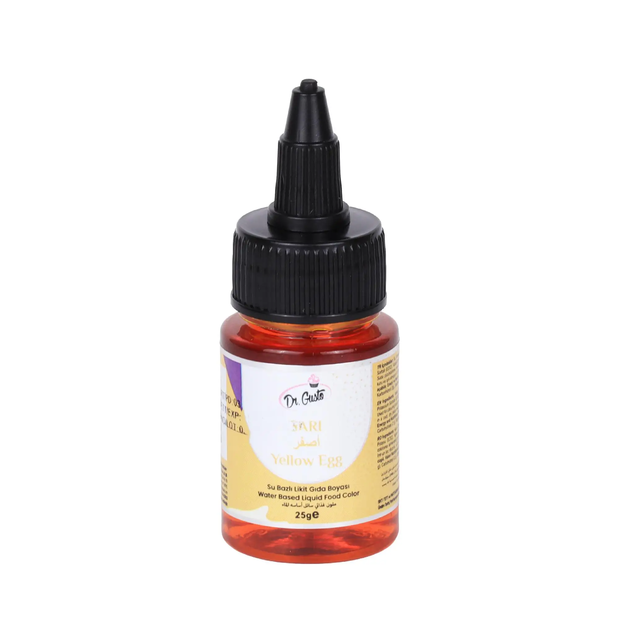 Su Bazlı Likit Gıda Boyası 25 gr Sarı