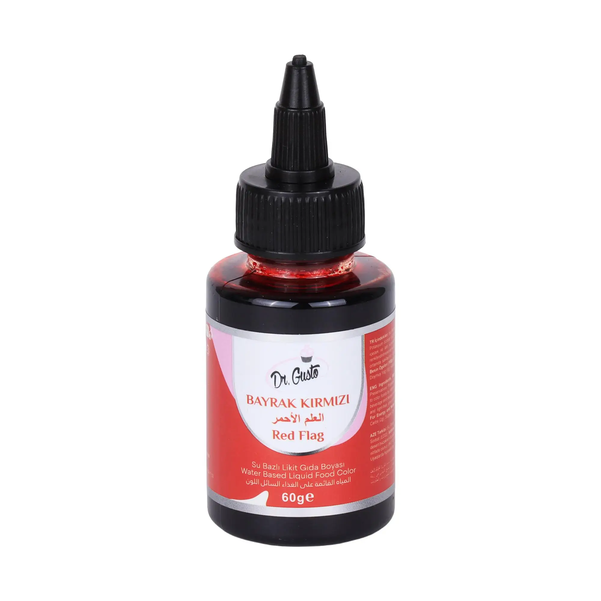 Su Bazlı Likit Gıda Boyası 60 gr Bayrak Kırmızı
