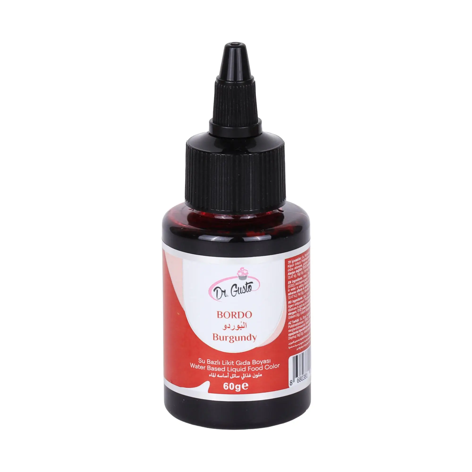 Su Bazlı Likit Gıda Boyası 60 gr Bordo